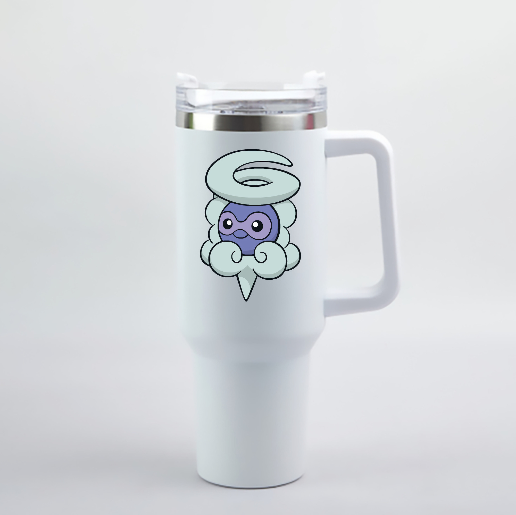 （画像用） ポケットモンスター Pokémon 1200mL車用タンブラー - クリスタルステッカー（プラスチックストロー付き）