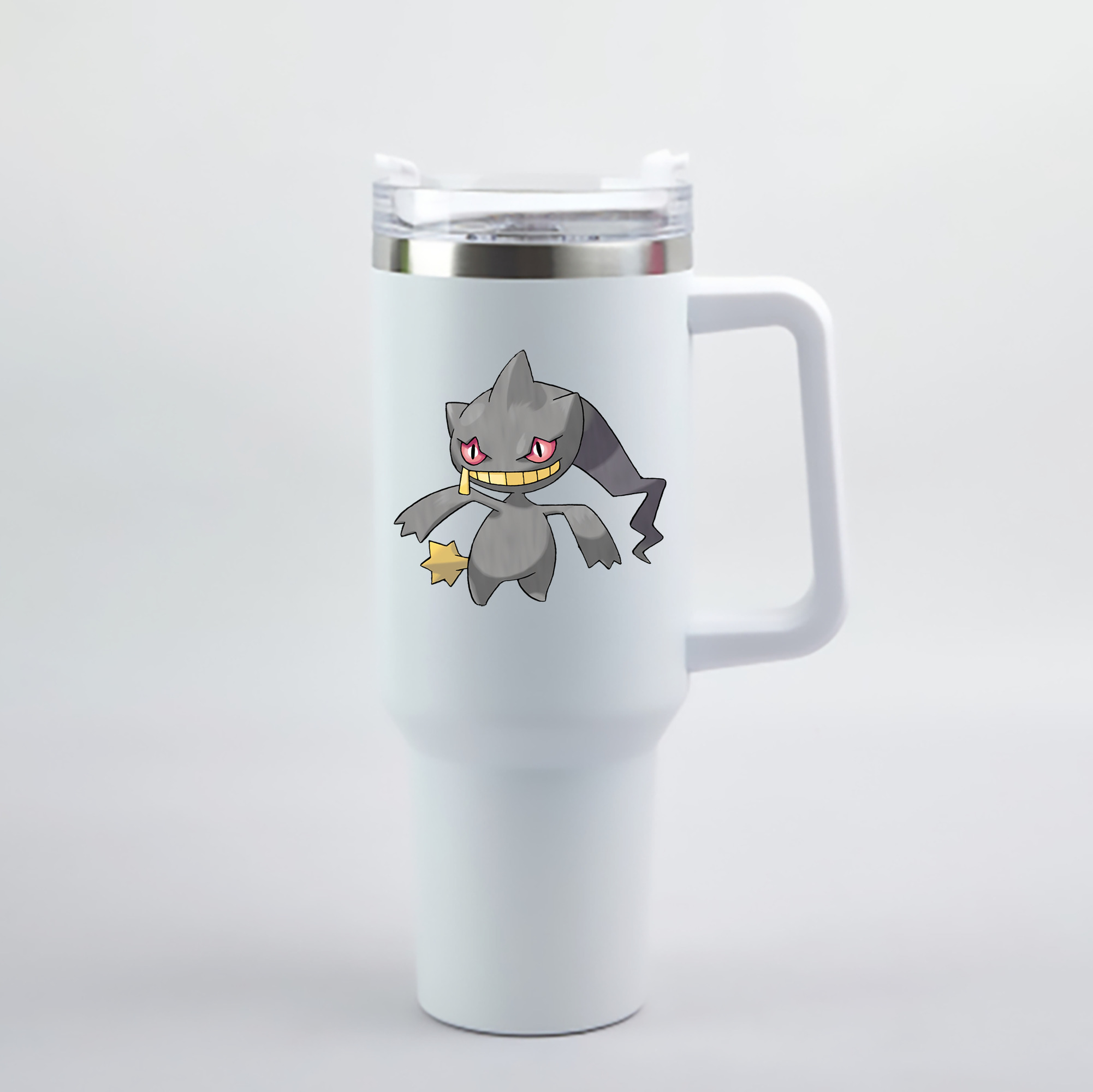 （画像用） ポケットモンスター Pokémon 1200mL車用タンブラー - クリスタルステッカー（プラスチックストロー付き）