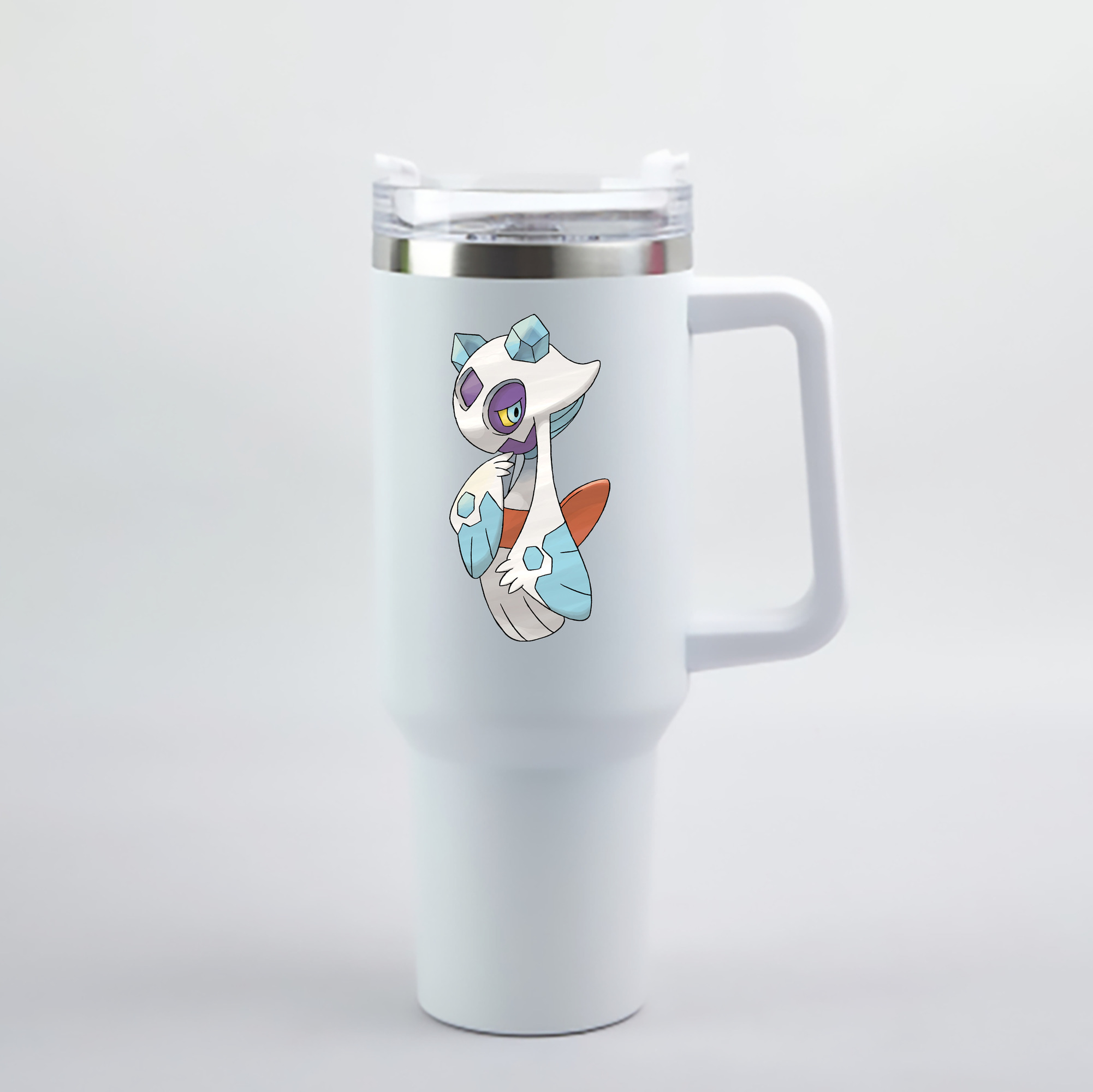 （画像用） ポケットモンスター Pokémon 1200mL車用タンブラー - クリスタルステッカー（プラスチックストロー付き）