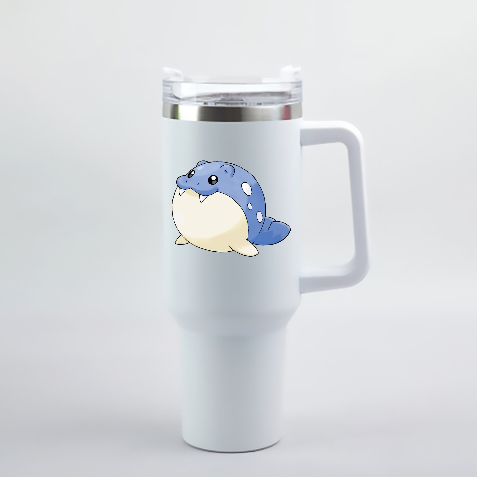 （画像用） ポケットモンスター Pokémon 1200mL車用タンブラー - クリスタルステッカー（プラスチックストロー付き）