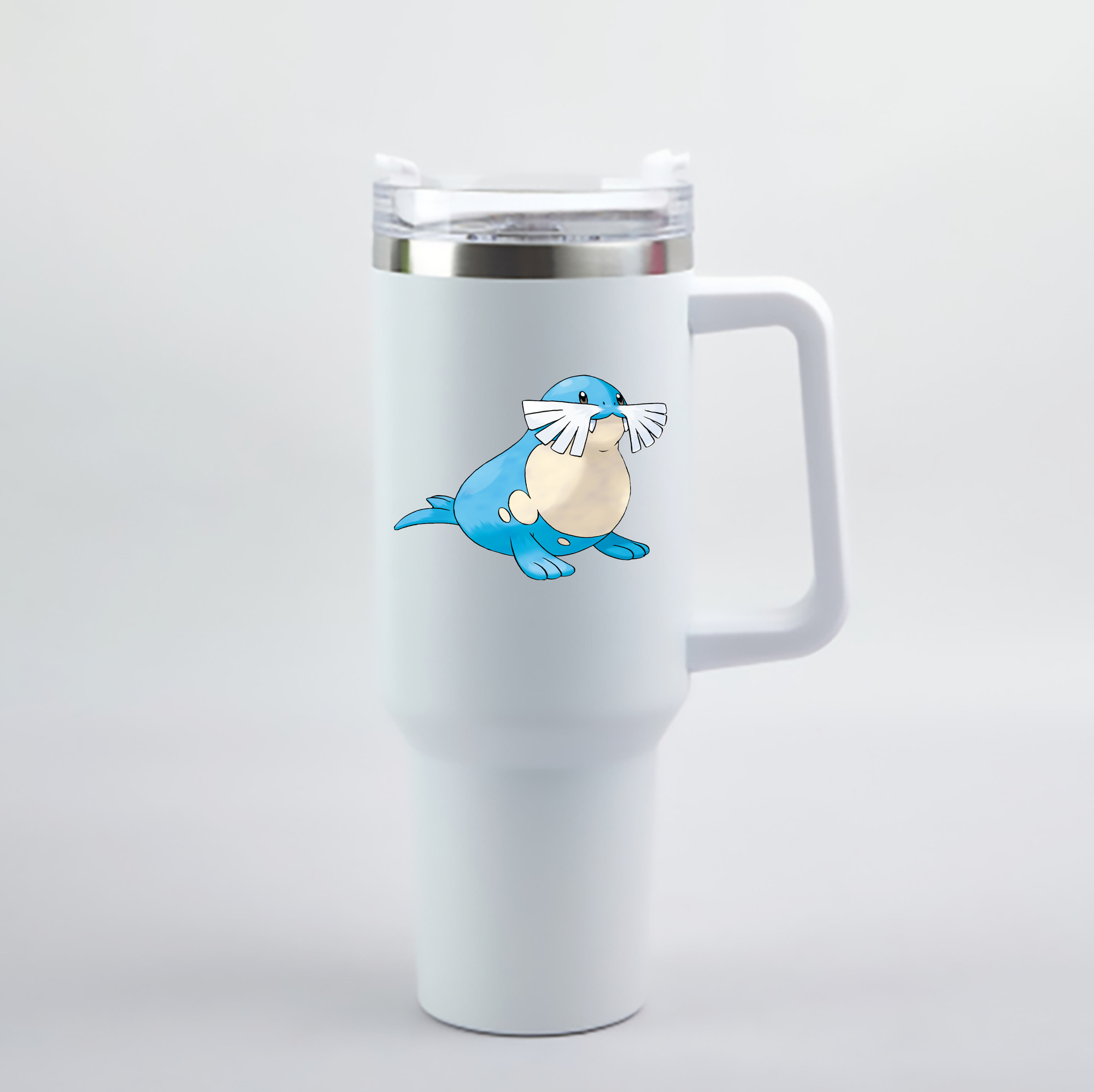 （画像用） ポケットモンスター Pokémon 1200mL車用タンブラー - クリスタルステッカー（プラスチックストロー付き）