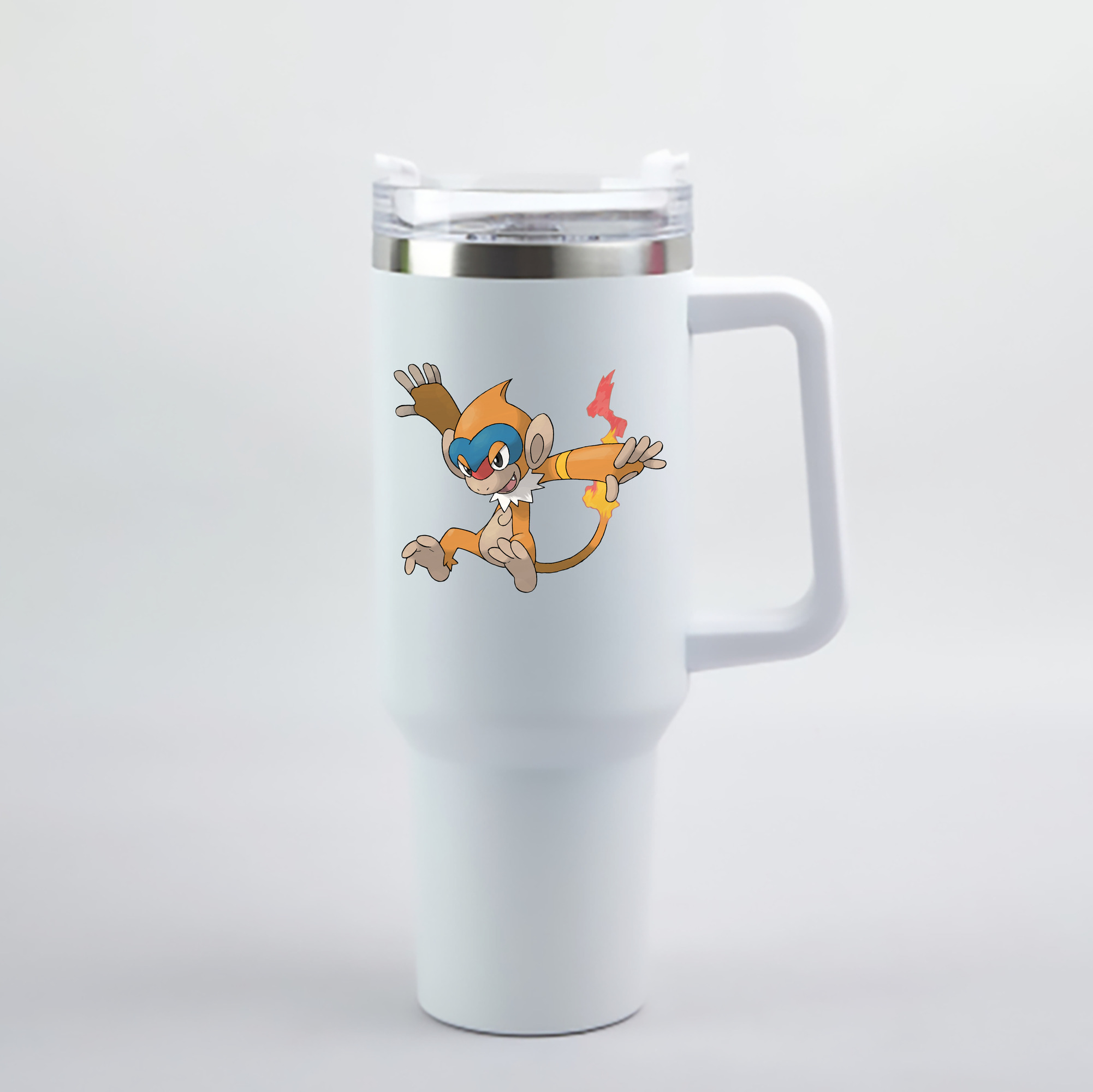 （画像用） ポケットモンスター Pokémon 1200mL車用タンブラー - クリスタルステッカー（プラスチックストロー付き）