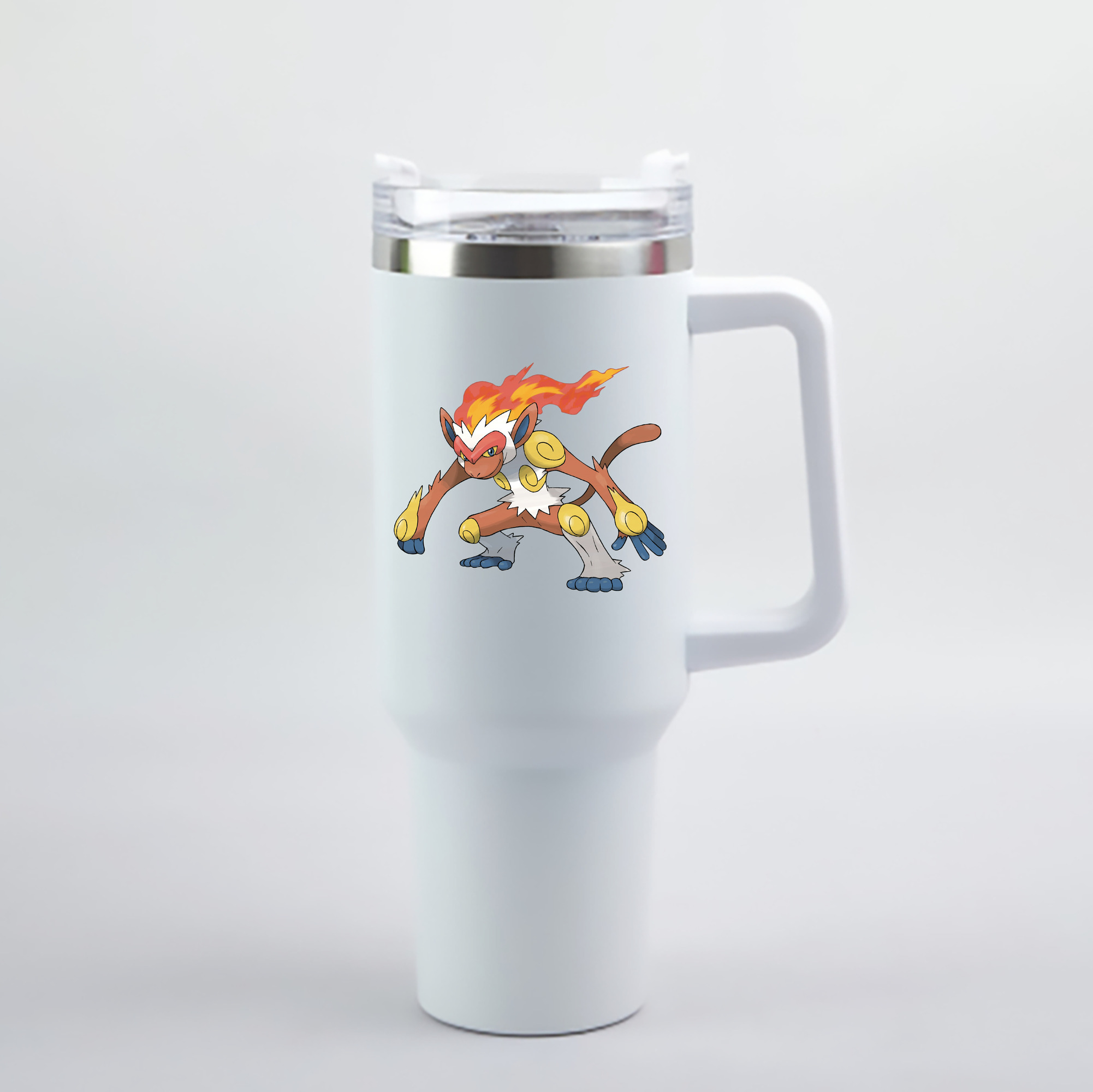 （画像用） ポケットモンスター Pokémon 1200mL車用タンブラー - クリスタルステッカー（プラスチックストロー付き）