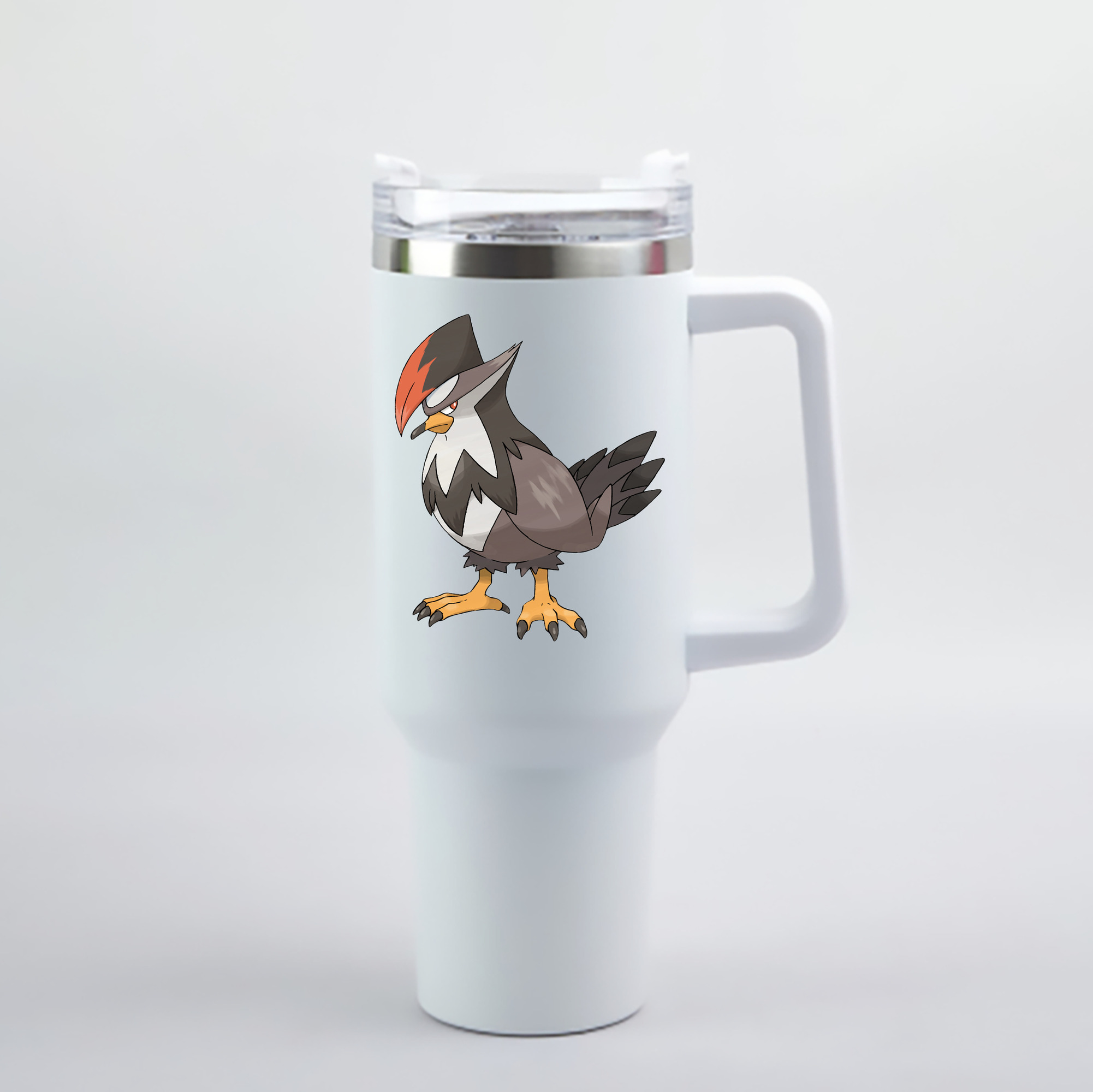 （画像用） ポケットモンスター Pokémon 1200mL車用タンブラー - クリスタルステッカー（プラスチックストロー付き）