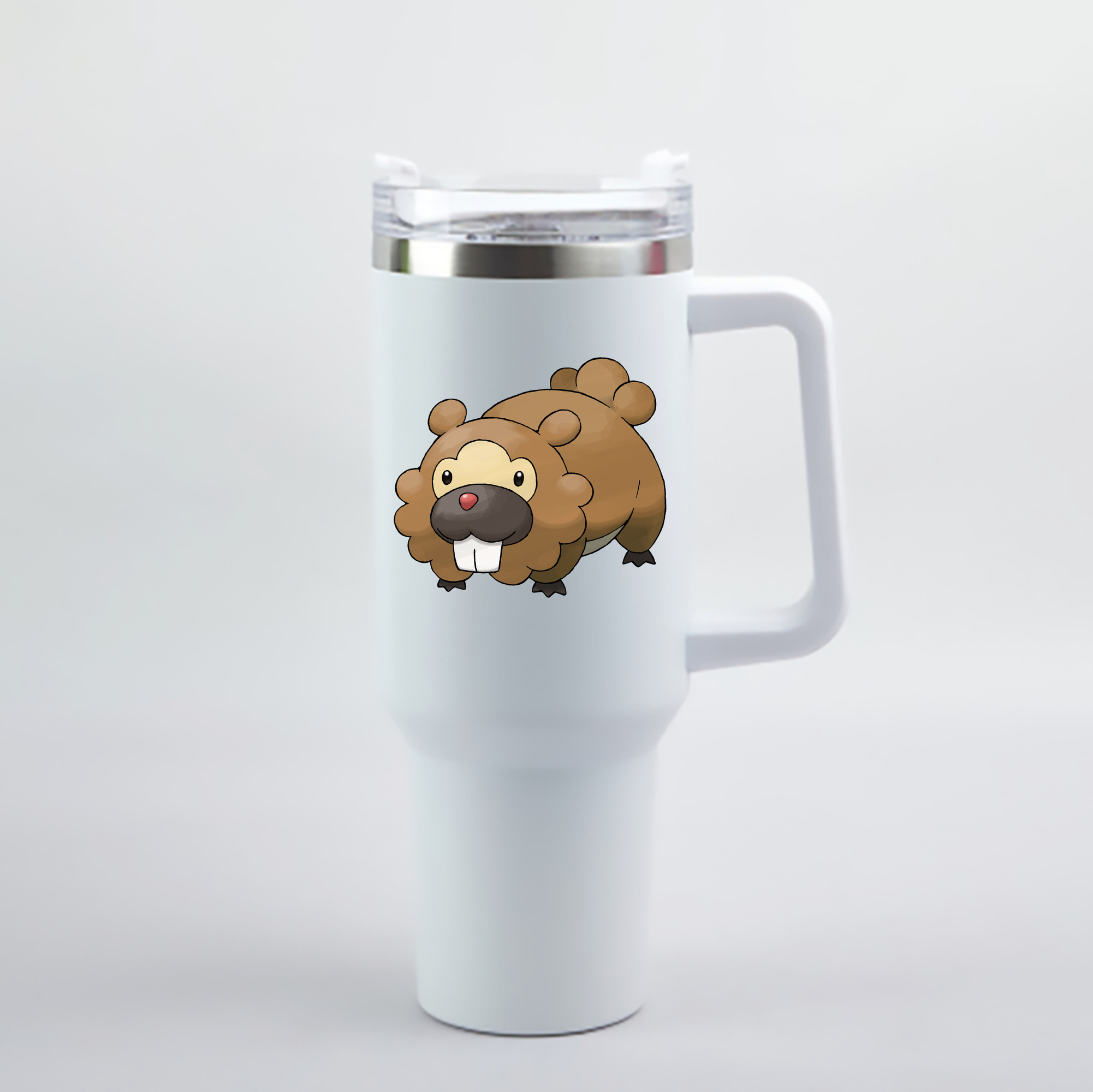 （画像用） ポケットモンスター Pokémon 1200mL車用タンブラー - クリスタルステッカー（プラスチックストロー付き）