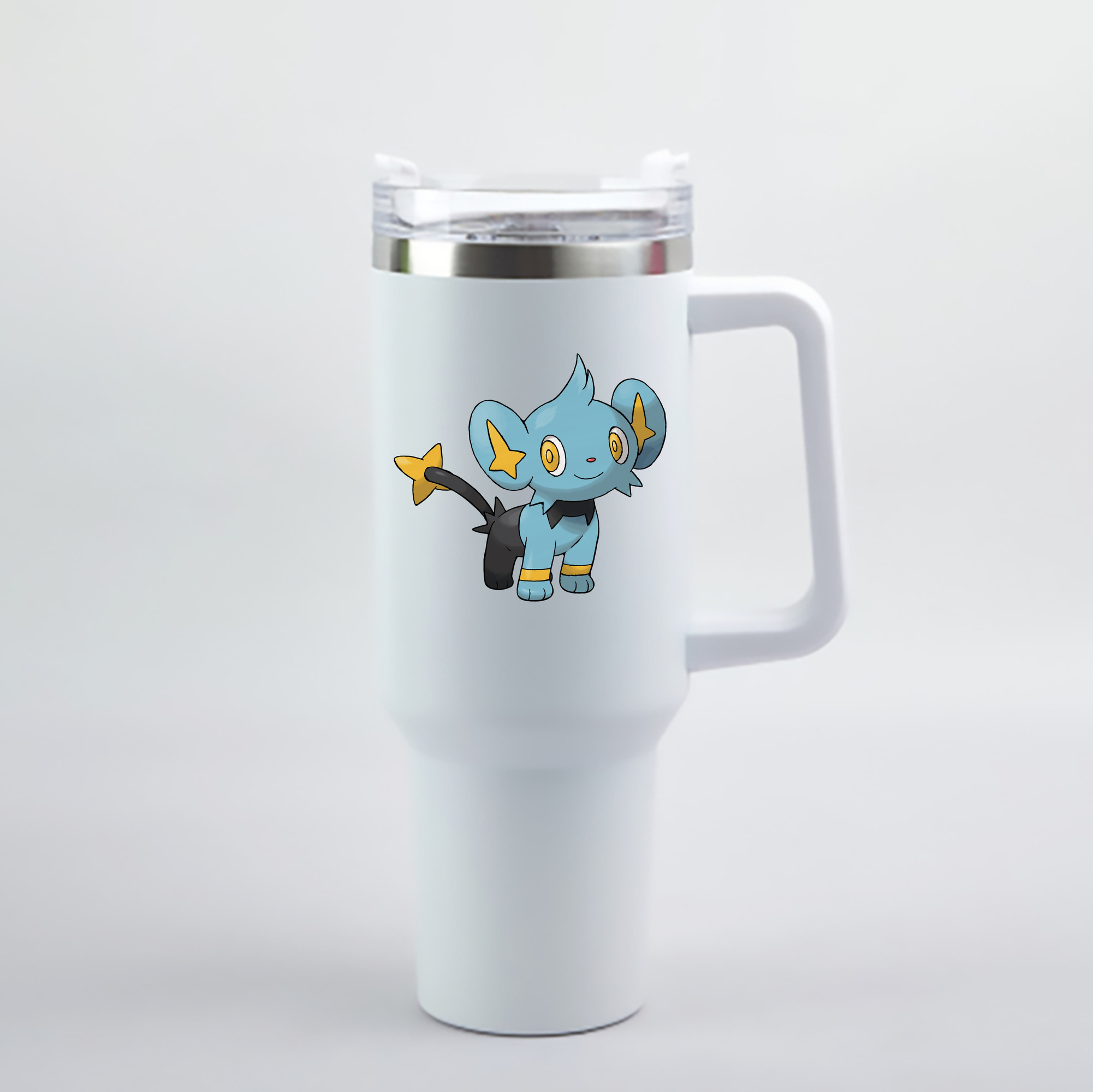 （画像用） ポケットモンスター Pokémon 1200mL車用タンブラー - クリスタルステッカー（プラスチックストロー付き）