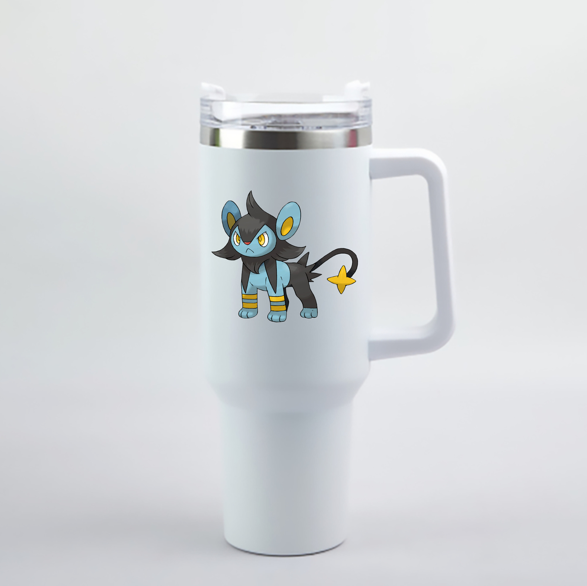 （画像用） ポケットモンスター Pokémon 1200mL車用タンブラー - クリスタルステッカー（プラスチックストロー付き）