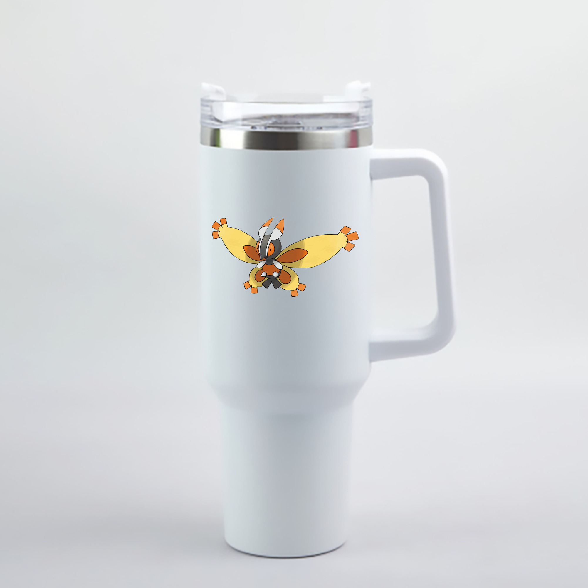 （画像用） ポケットモンスター Pokémon 1200mL車用タンブラー - クリスタルステッカー（プラスチックストロー付き）