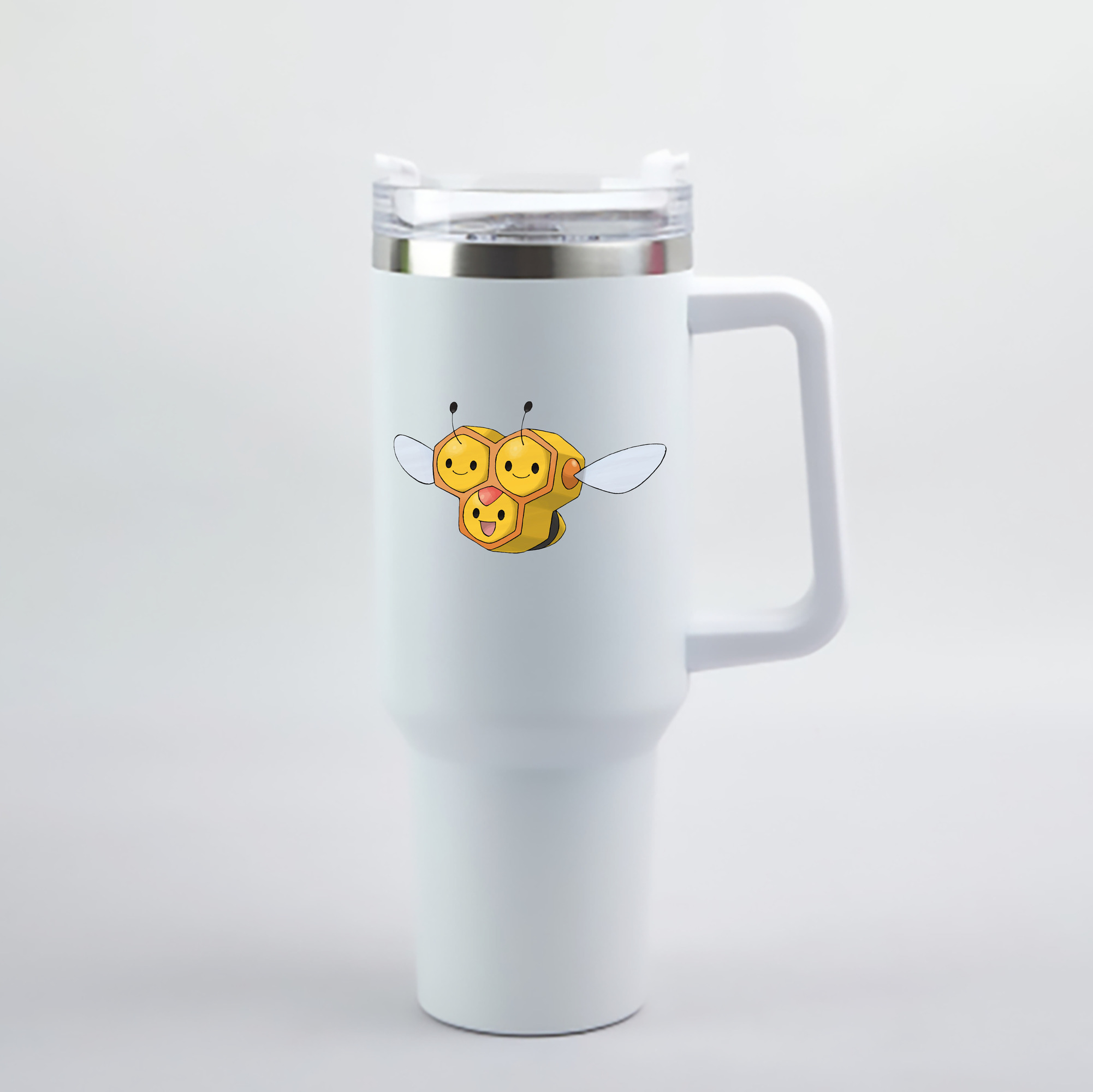 （画像用） ポケットモンスター Pokémon 1200mL車用タンブラー - クリスタルステッカー（プラスチックストロー付き）