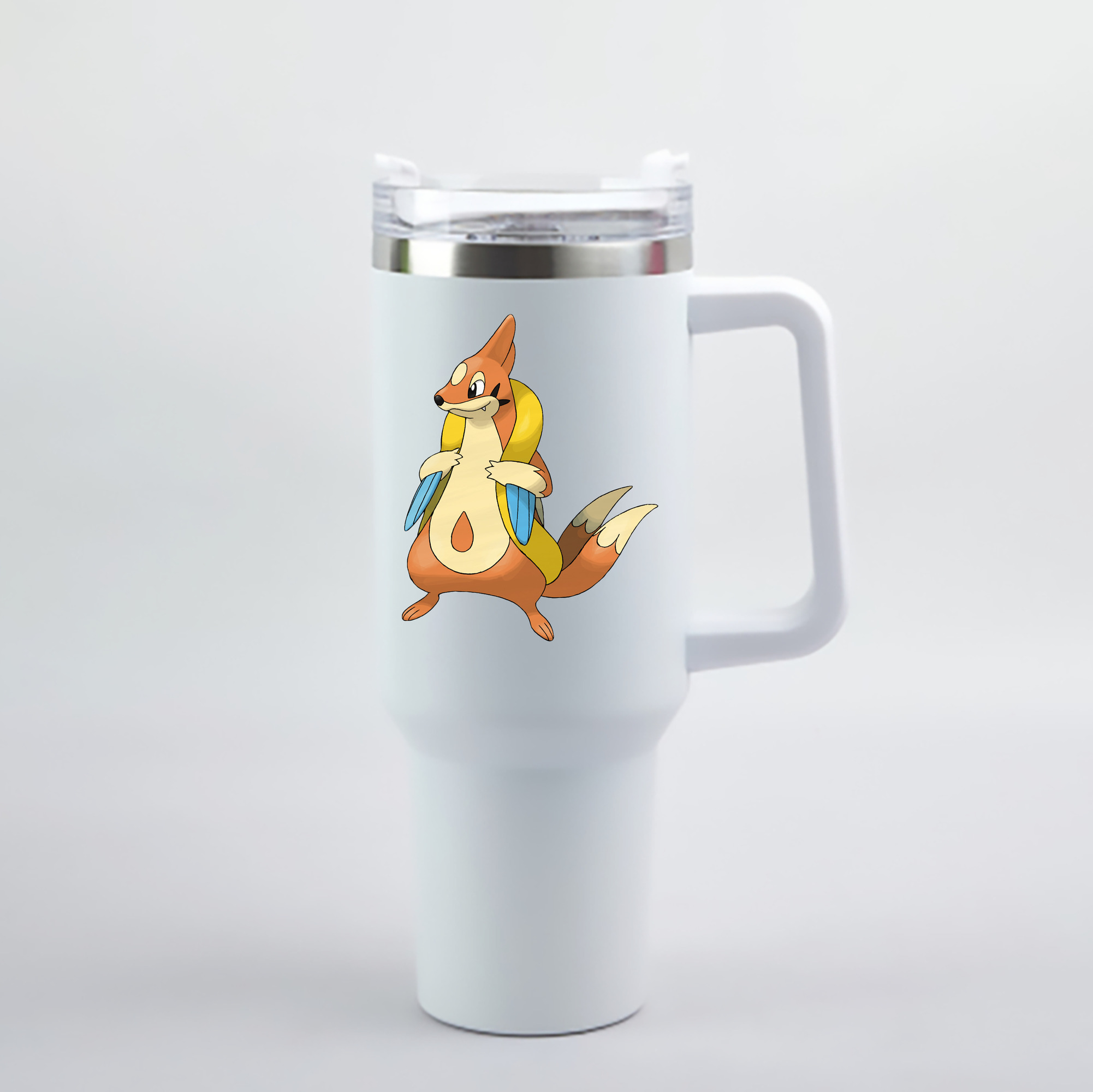 （画像用） ポケットモンスター Pokémon 1200mL車用タンブラー - クリスタルステッカー（プラスチックストロー付き）