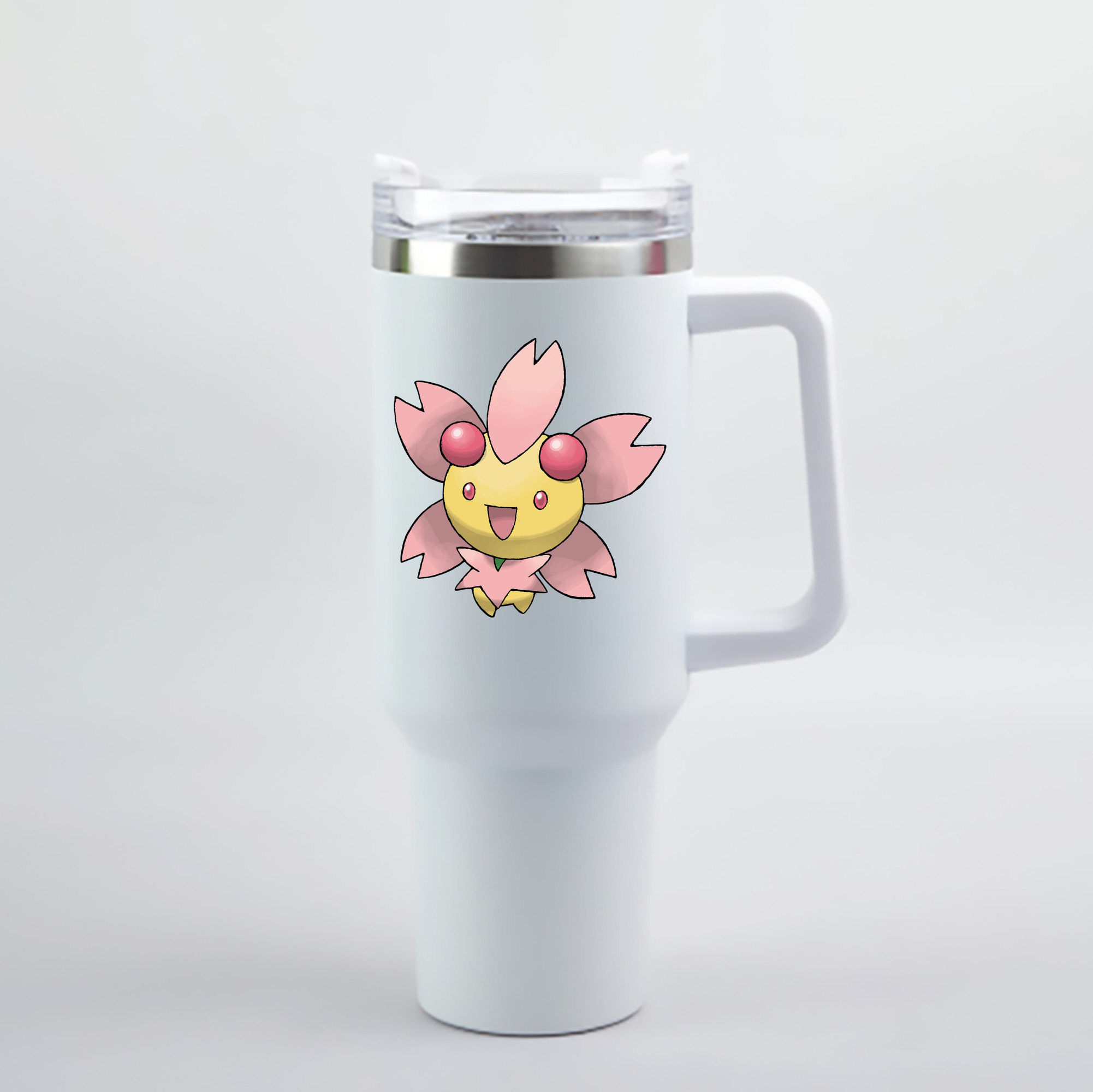 （画像用） ポケットモンスター Pokémon 1200mL車用タンブラー - クリスタルステッカー（プラスチックストロー付き）