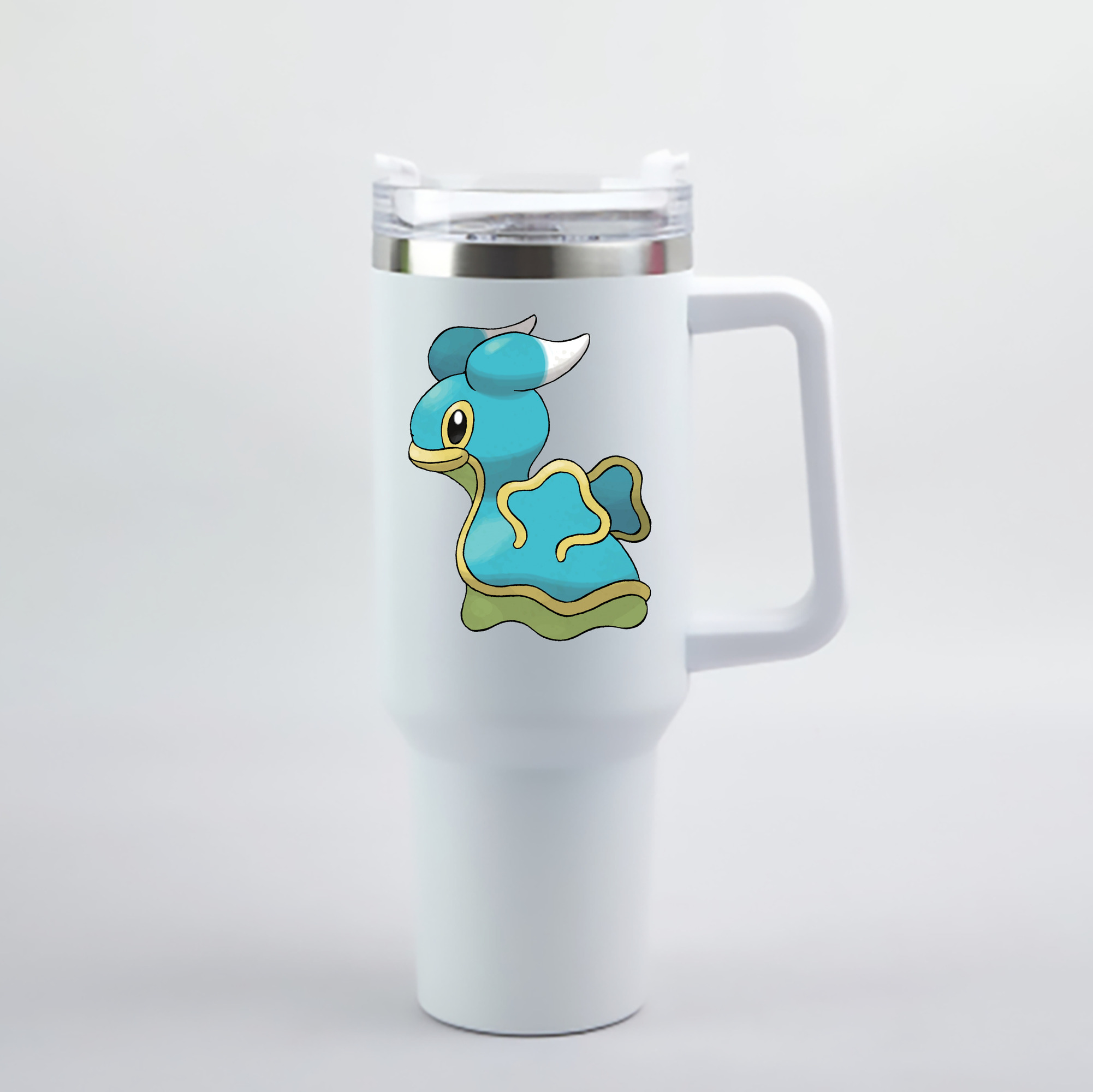 （画像用） ポケットモンスター Pokémon 1200mL車用タンブラー - クリスタルステッカー（プラスチックストロー付き）