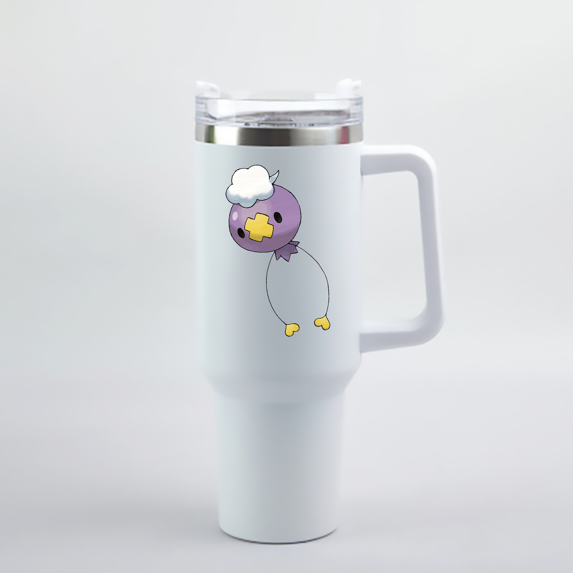 （画像用） ポケットモンスター Pokémon 1200mL車用タンブラー - クリスタルステッカー（プラスチックストロー付き）