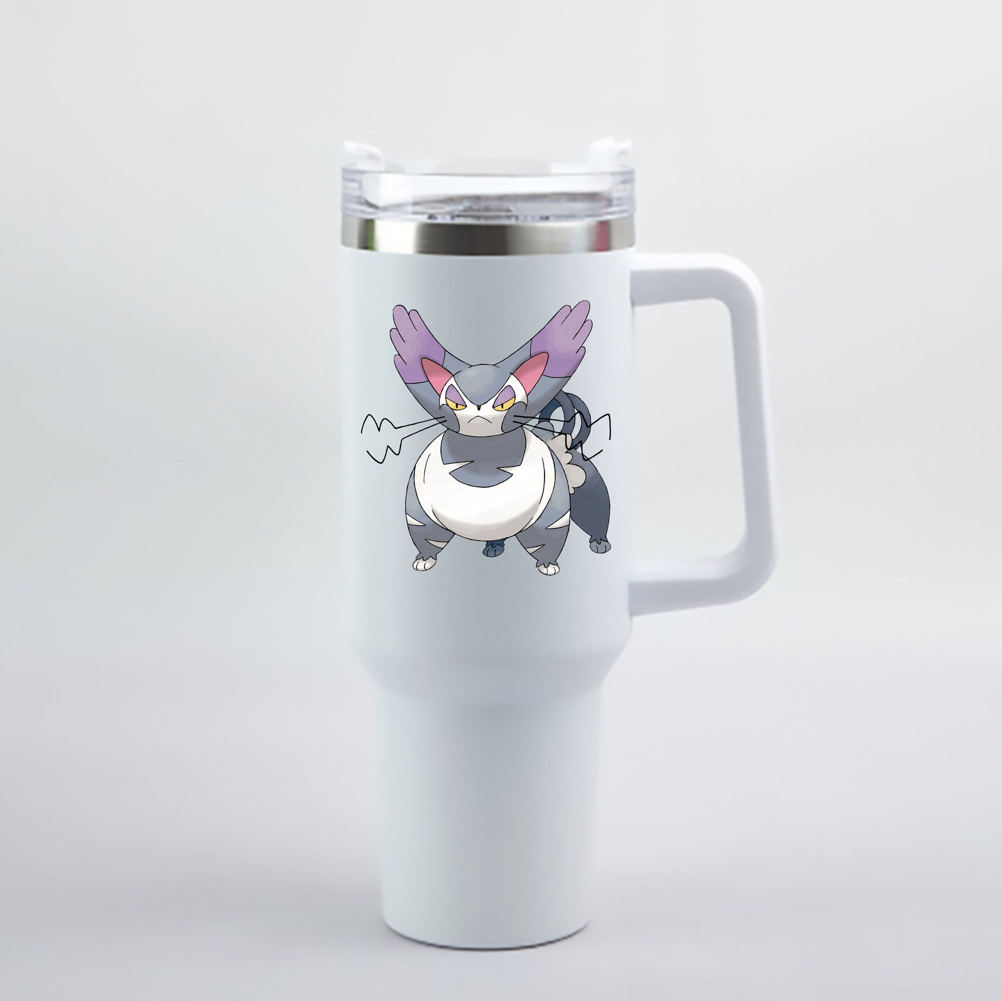 （画像用） ポケットモンスター Pokémon 1200mL車用タンブラー - クリスタルステッカー（プラスチックストロー付き）