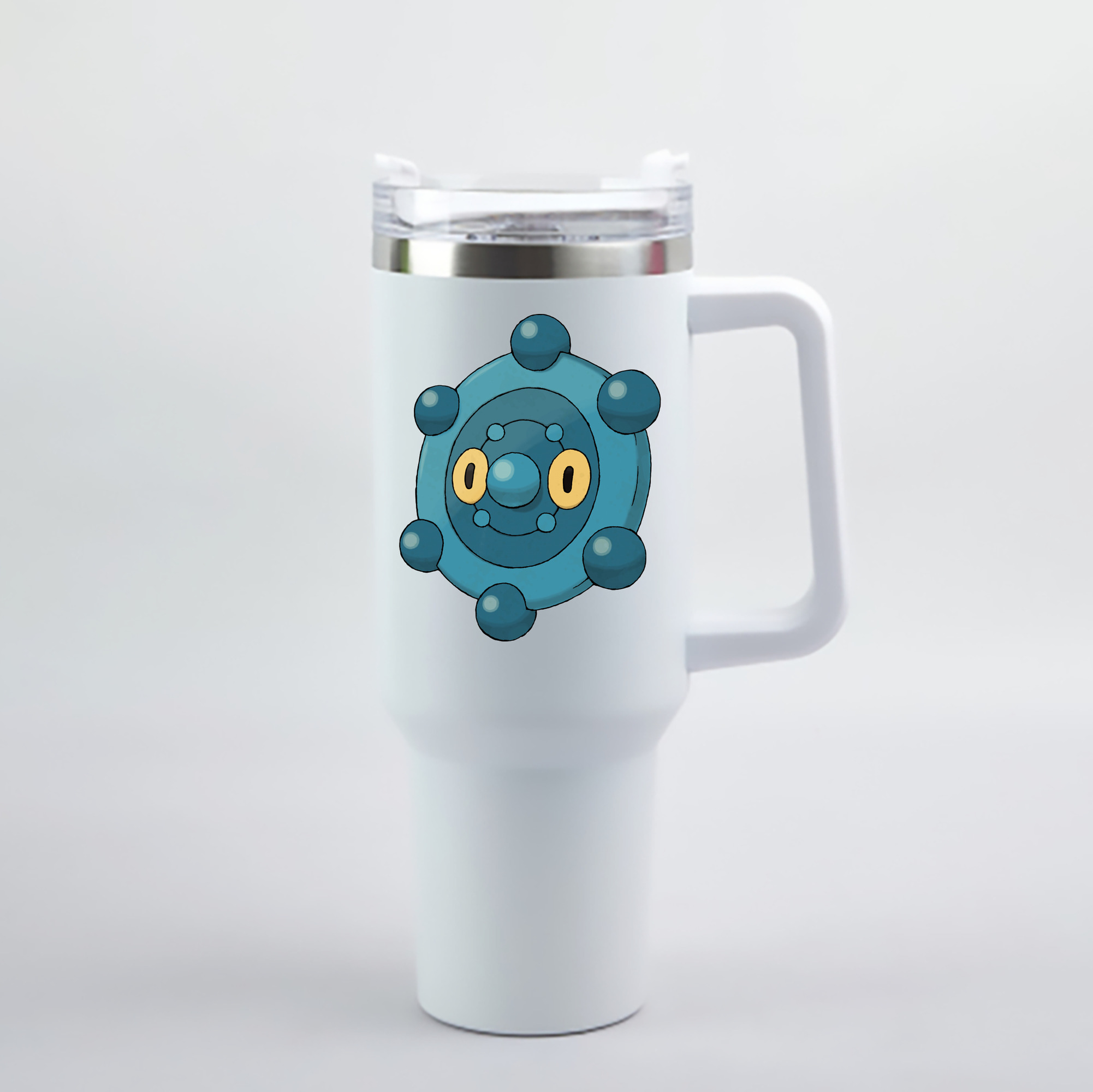 （画像用） ポケットモンスター Pokémon 1200mL車用タンブラー - クリスタルステッカー（プラスチックストロー付き）