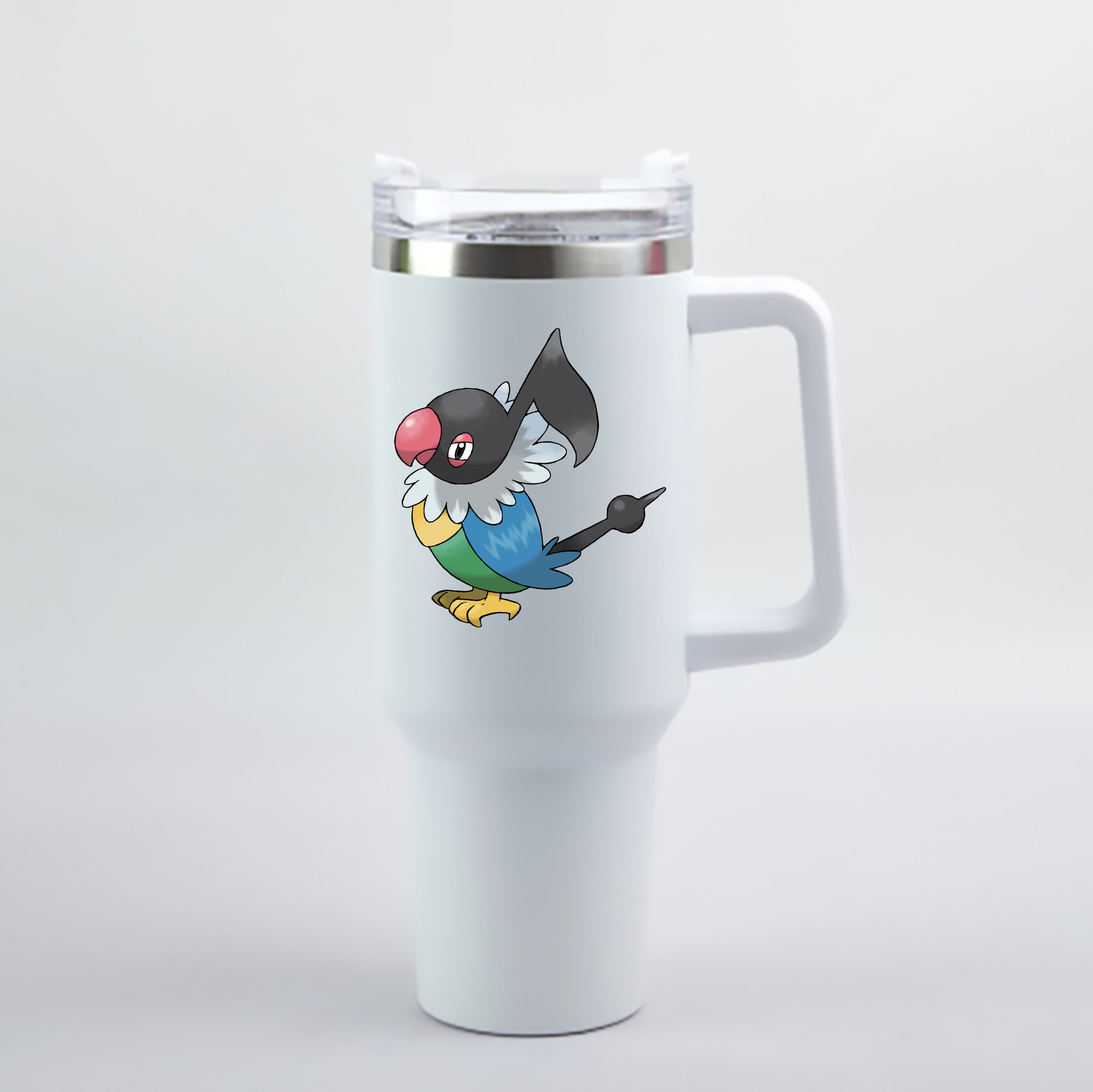 （画像用） ポケットモンスター Pokémon 1200mL車用タンブラー - クリスタルステッカー（プラスチックストロー付き）