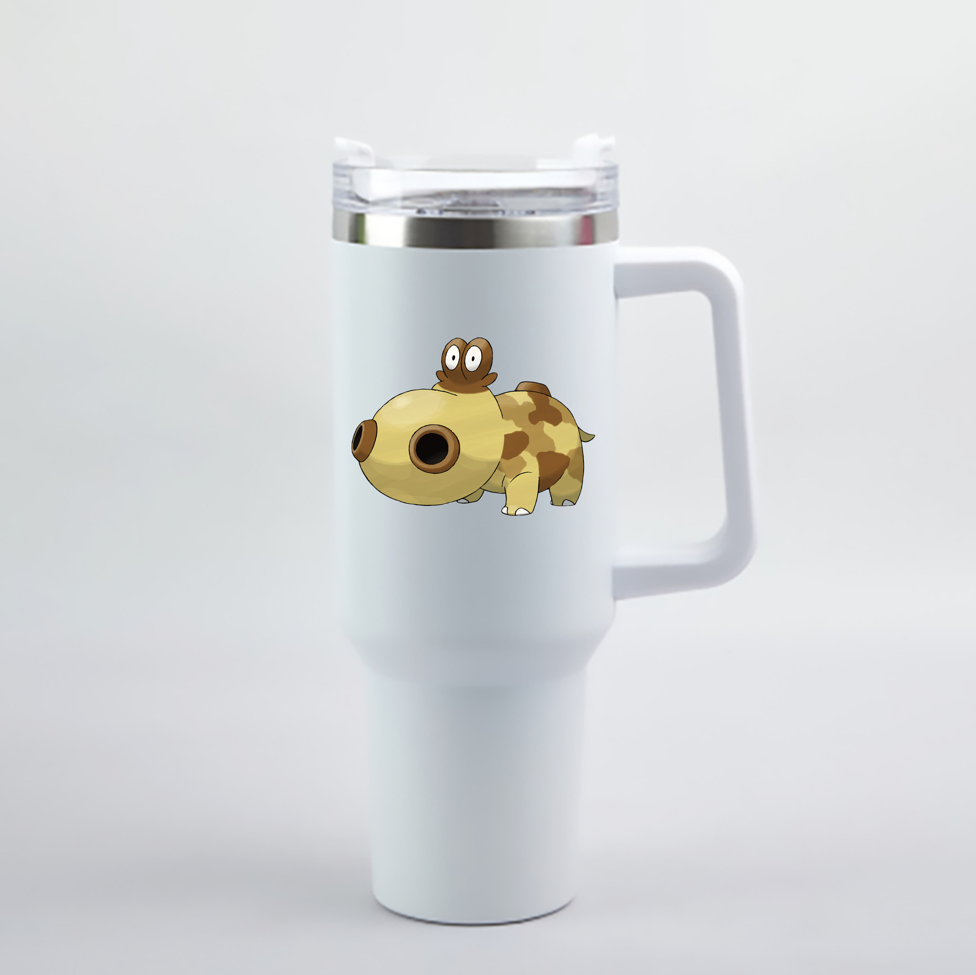 （画像用） ポケットモンスター Pokémon 1200mL車用タンブラー - クリスタルステッカー（プラスチックストロー付き）