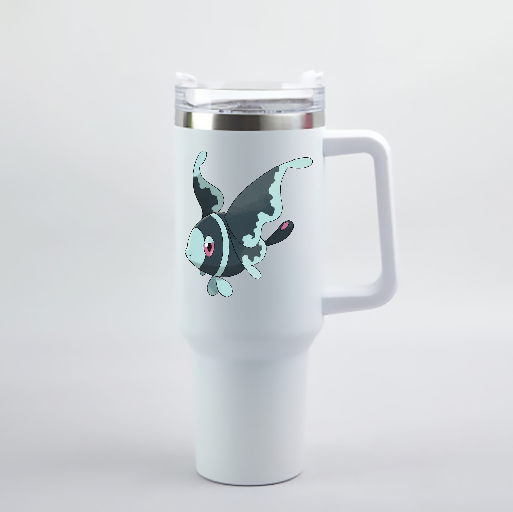 （画像用） ポケットモンスター Pokémon 1200mL車用タンブラー - クリスタルステッカー（プラスチックストロー付き）