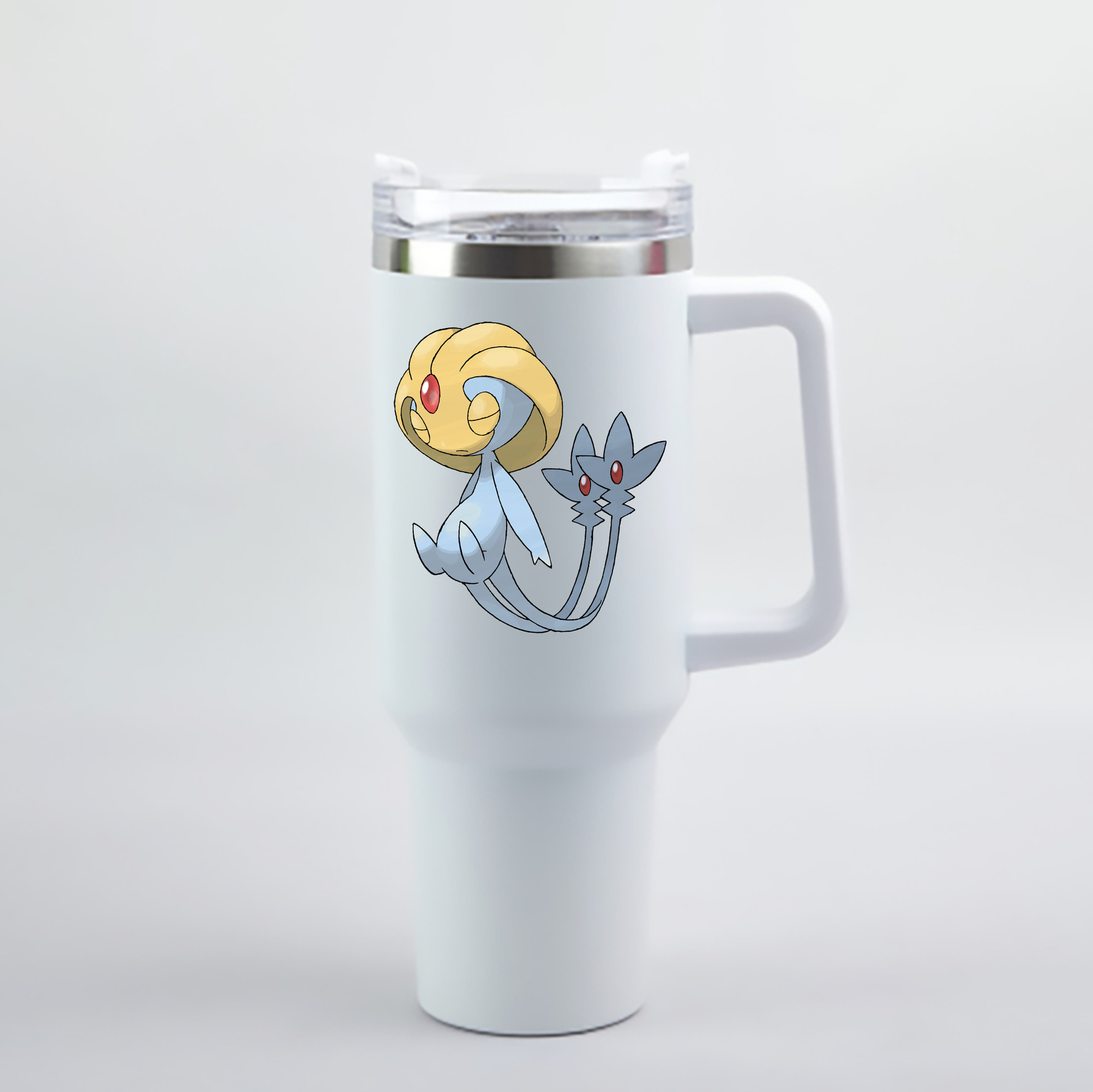 （画像用） ポケットモンスター Pokémon 1200mL車用タンブラー - クリスタルステッカー（プラスチックストロー付き）