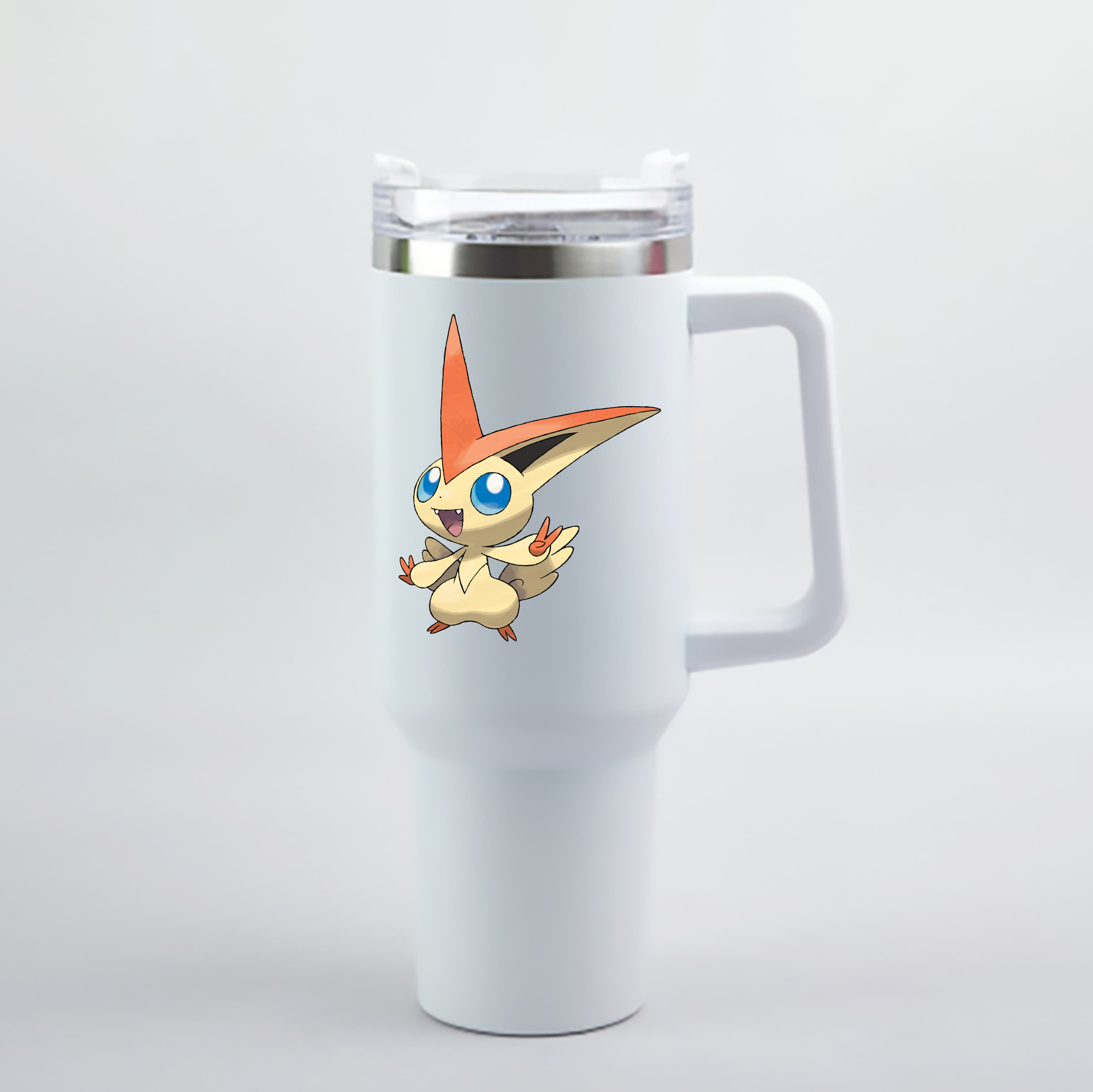 （画像用） ポケットモンスター Pokémon 1200mL車用タンブラー - クリスタルステッカー（プラスチックストロー付き）