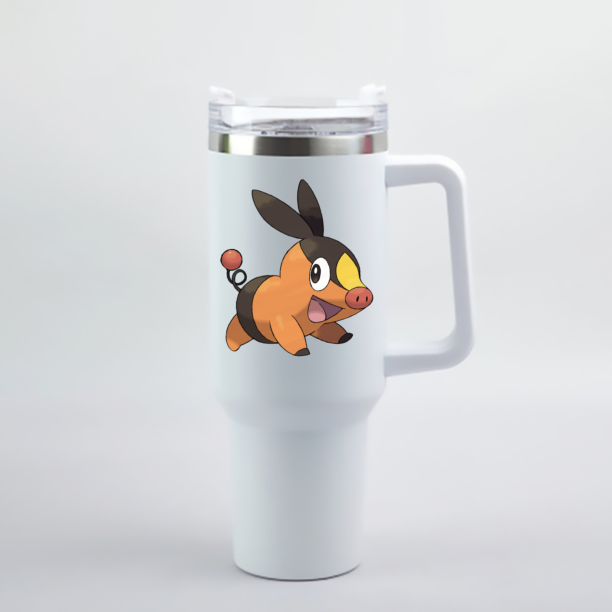 （画像用） ポケットモンスター Pokémon 1200mL車用タンブラー - クリスタルステッカー（プラスチックストロー付き）