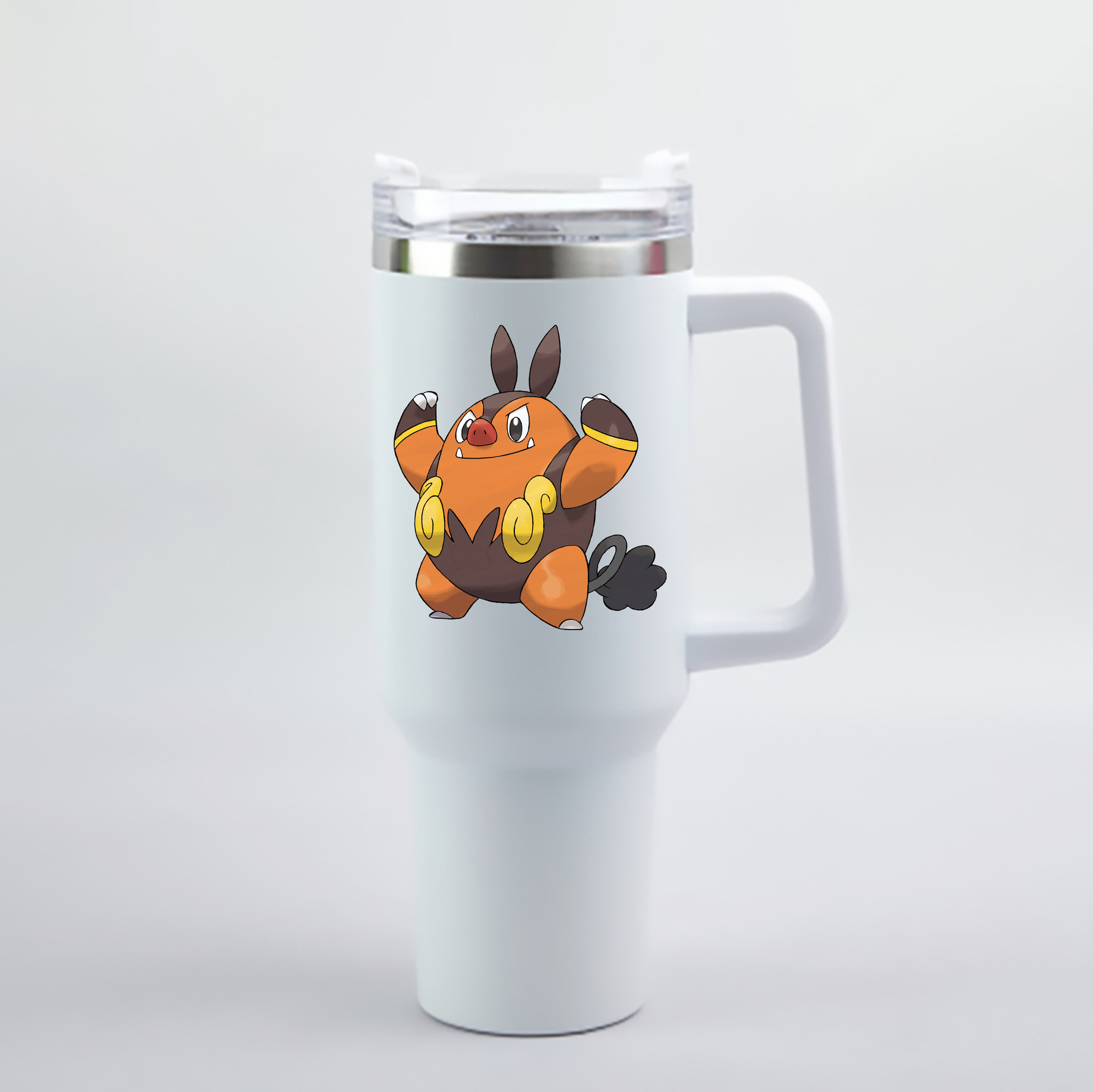 （画像用） ポケットモンスター Pokémon 1200mL車用タンブラー - クリスタルステッカー（プラスチックストロー付き）
