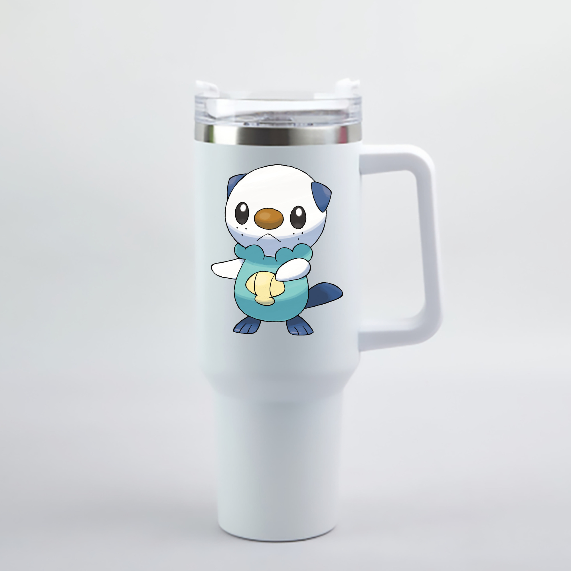 （画像用） ポケットモンスター Pokémon 1200mL車用タンブラー - クリスタルステッカー（プラスチックストロー付き）