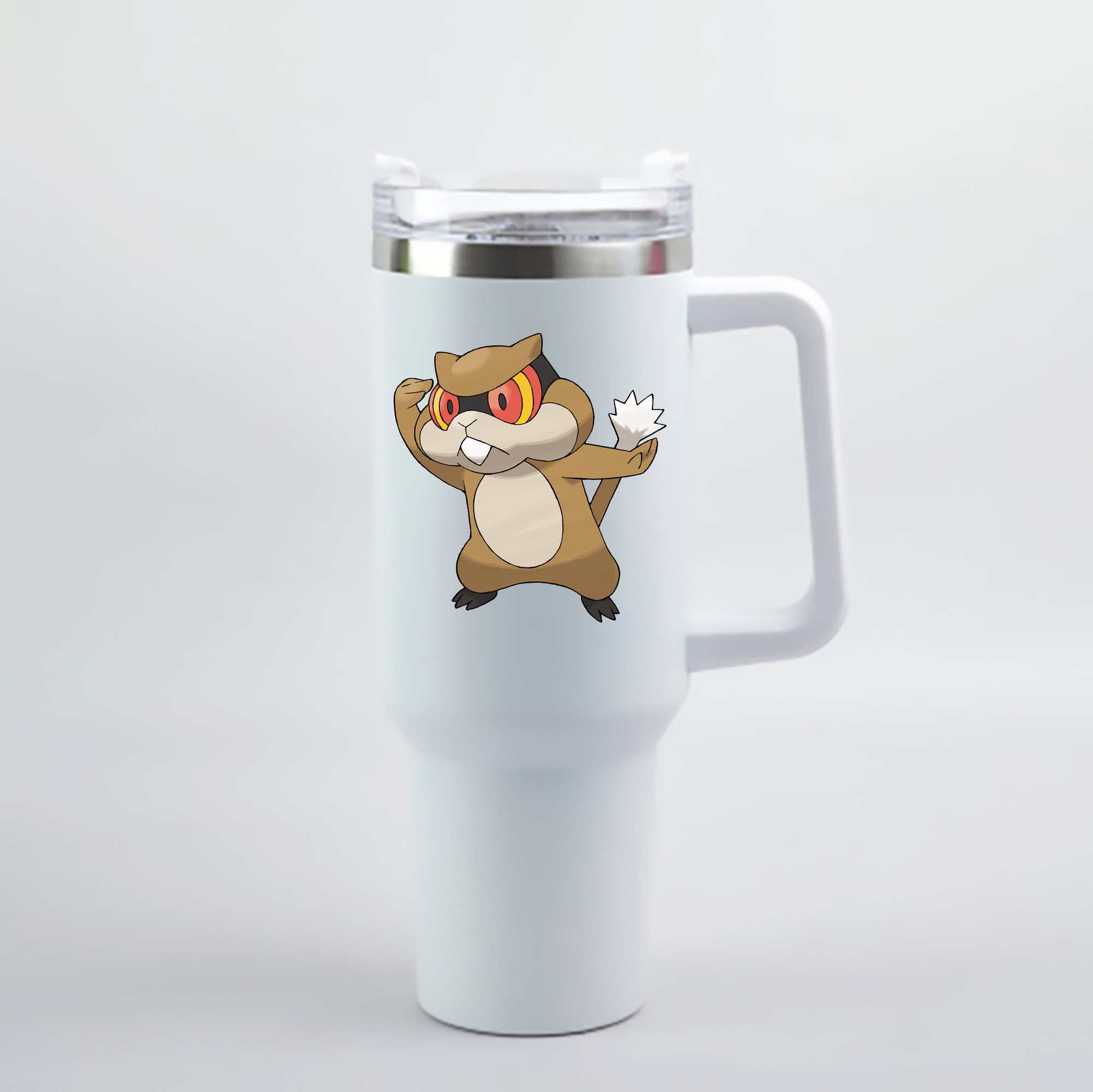 （画像用） ポケットモンスター Pokémon 1200mL車用タンブラー - クリスタルステッカー（プラスチックストロー付き）