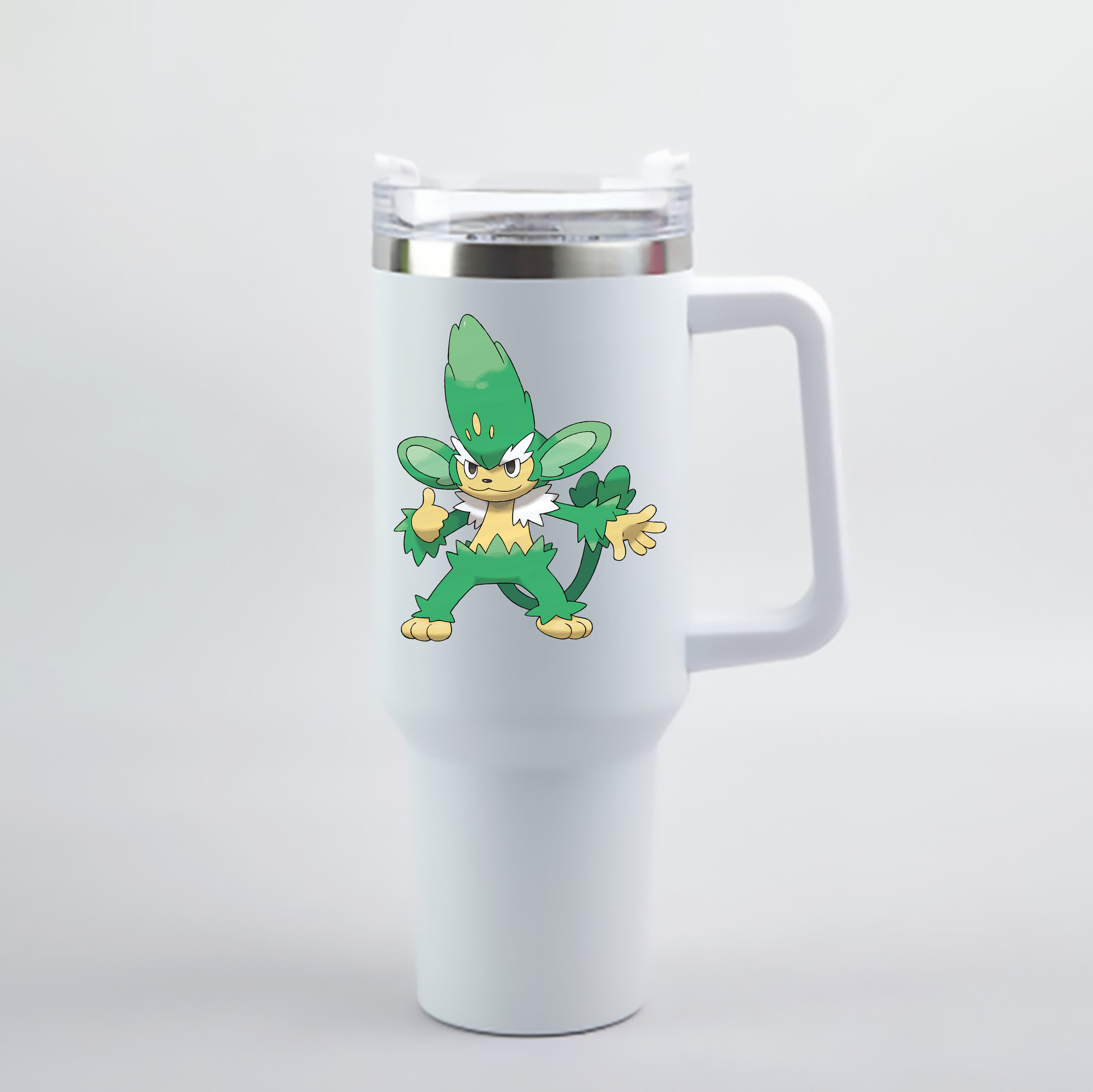 （画像用） ポケットモンスター Pokémon 1200mL車用タンブラー - クリスタルステッカー（プラスチックストロー付き）