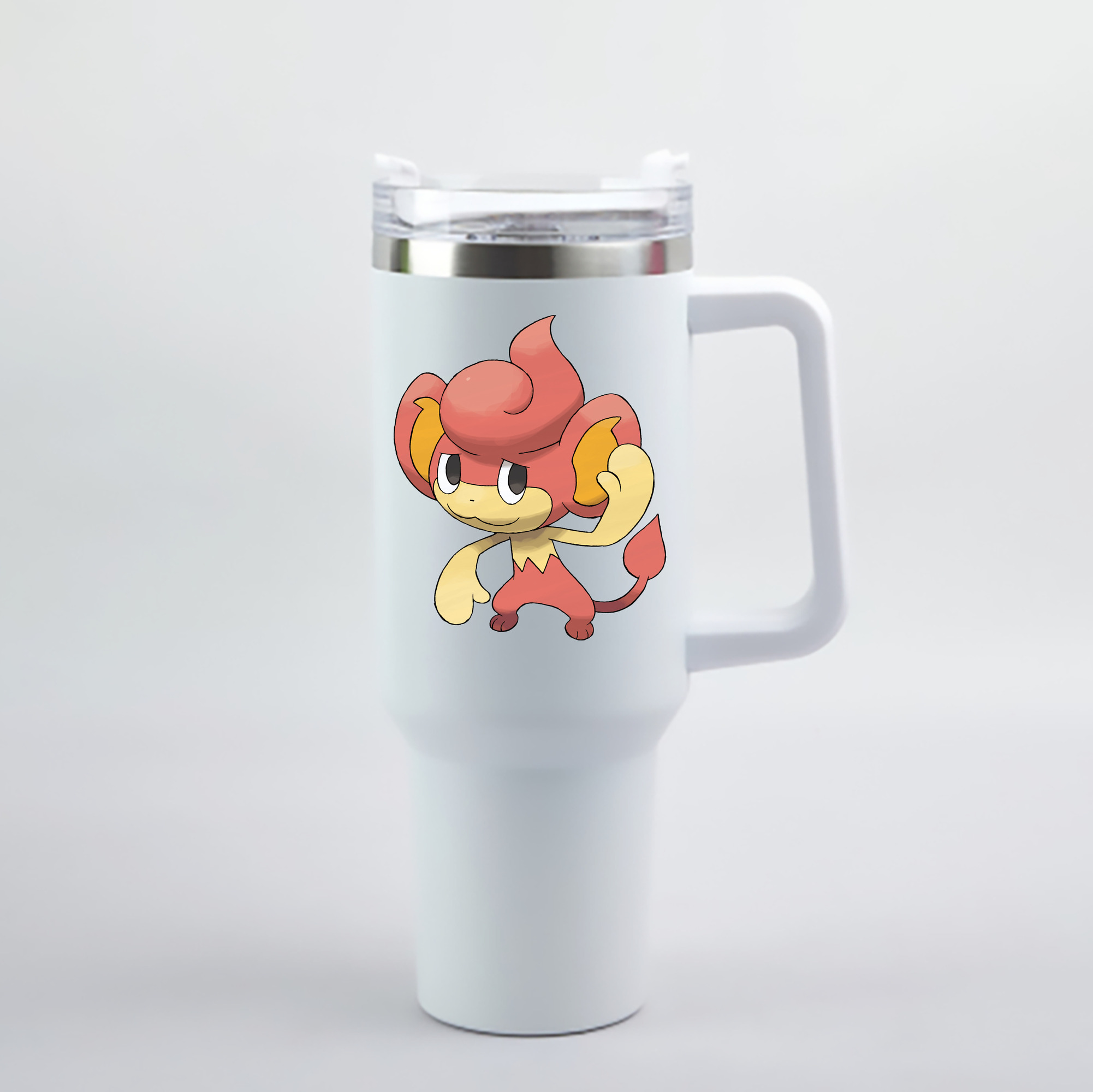 （画像用） ポケットモンスター Pokémon 1200mL車用タンブラー - クリスタルステッカー（プラスチックストロー付き）