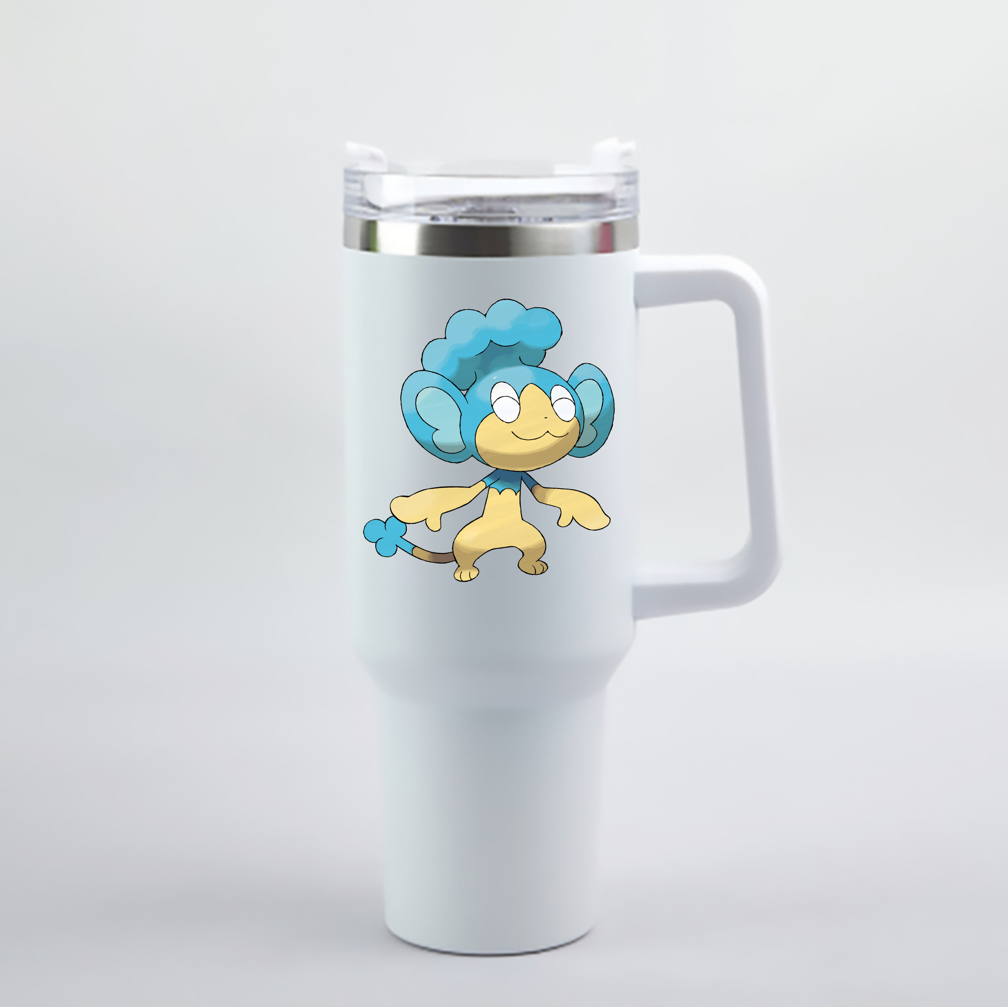 （画像用） ポケットモンスター Pokémon 1200mL車用タンブラー - クリスタルステッカー（プラスチックストロー付き）