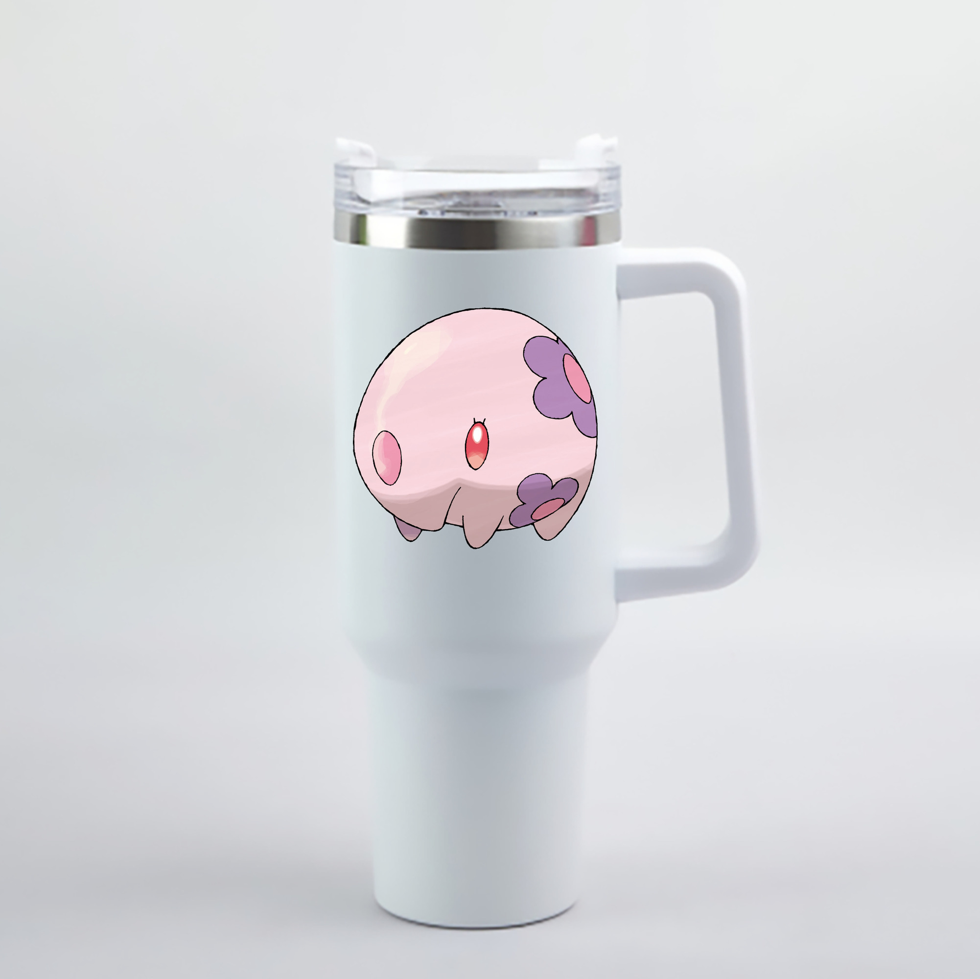 （画像用） ポケットモンスター Pokémon 1200mL車用タンブラー - クリスタルステッカー（プラスチックストロー付き）