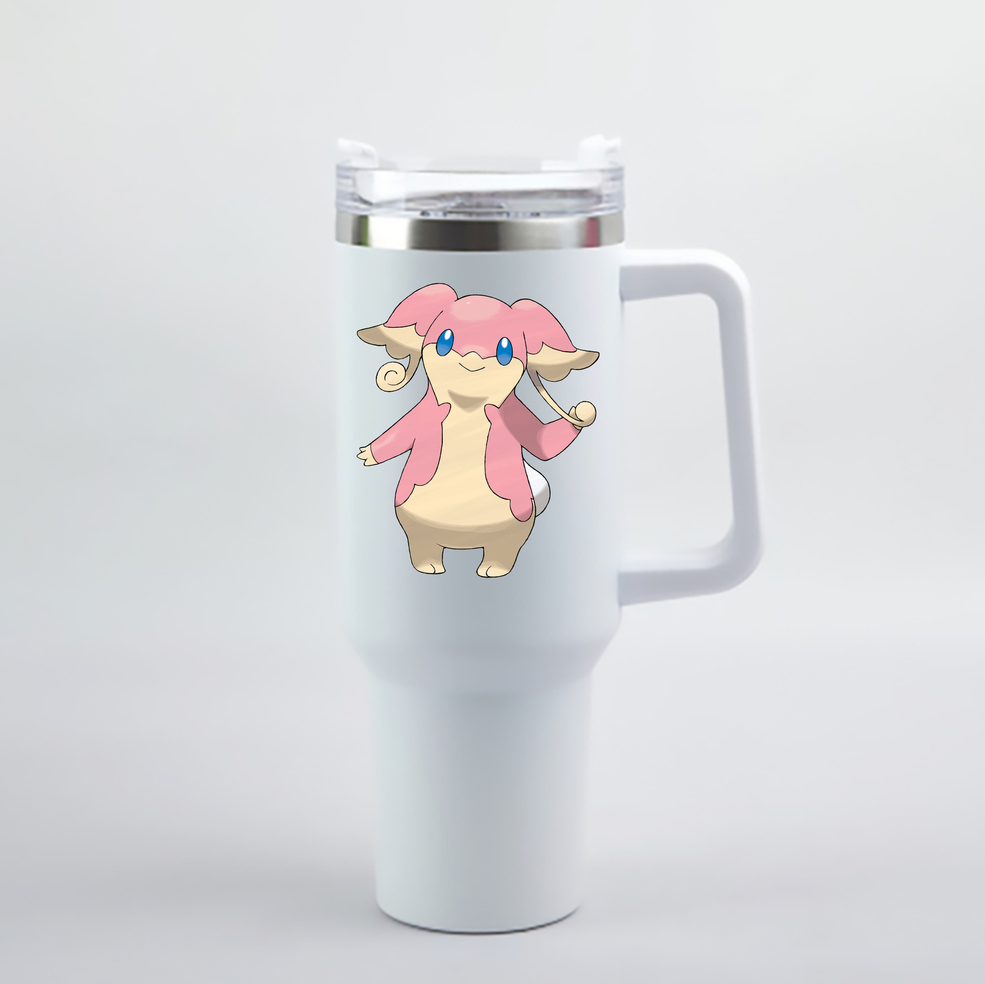 （画像用） ポケットモンスター Pokémon 1200mL車用タンブラー - クリスタルステッカー（プラスチックストロー付き）