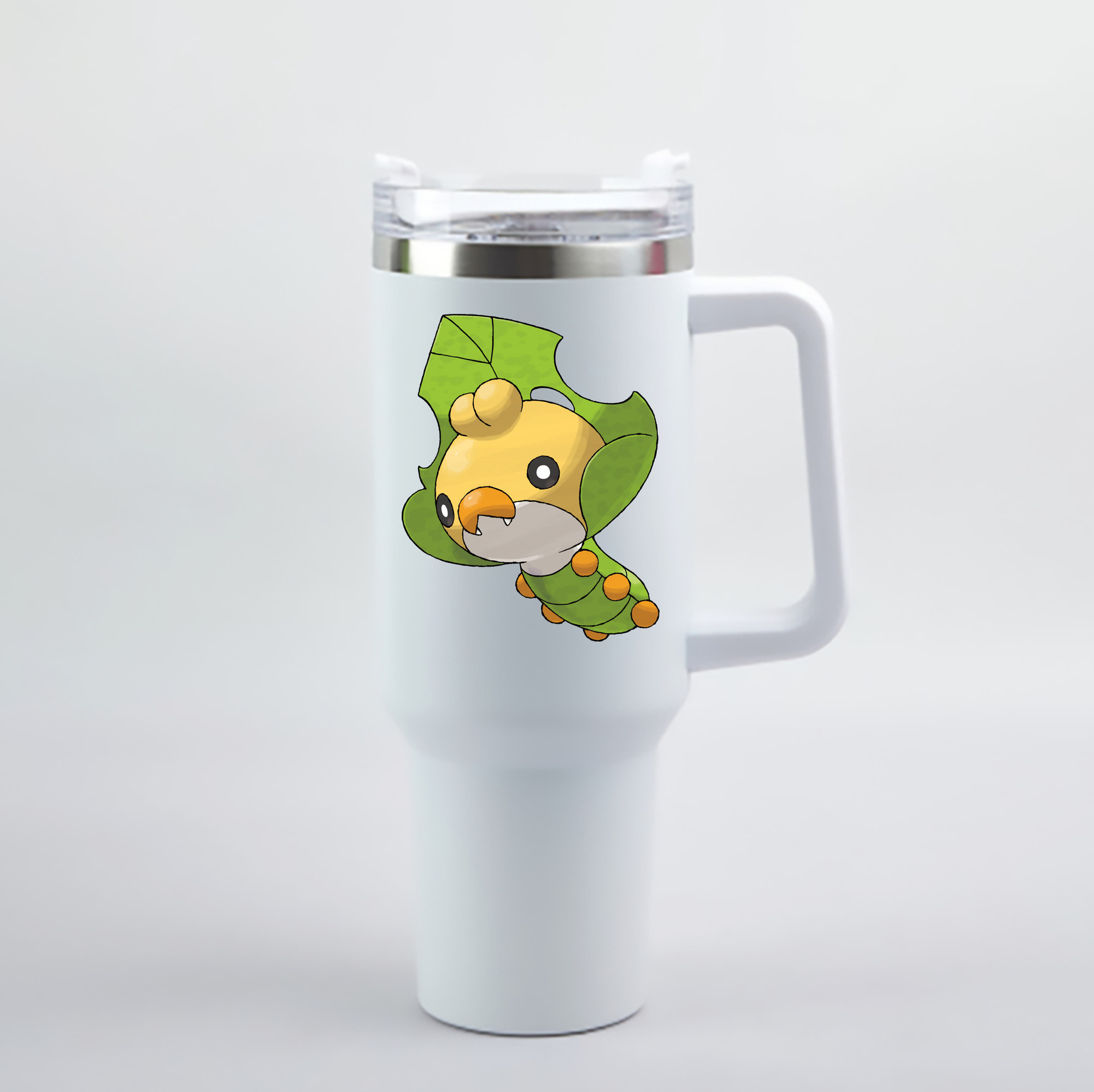 （画像用） ポケットモンスター Pokémon 1200mL車用タンブラー - クリスタルステッカー（プラスチックストロー付き）