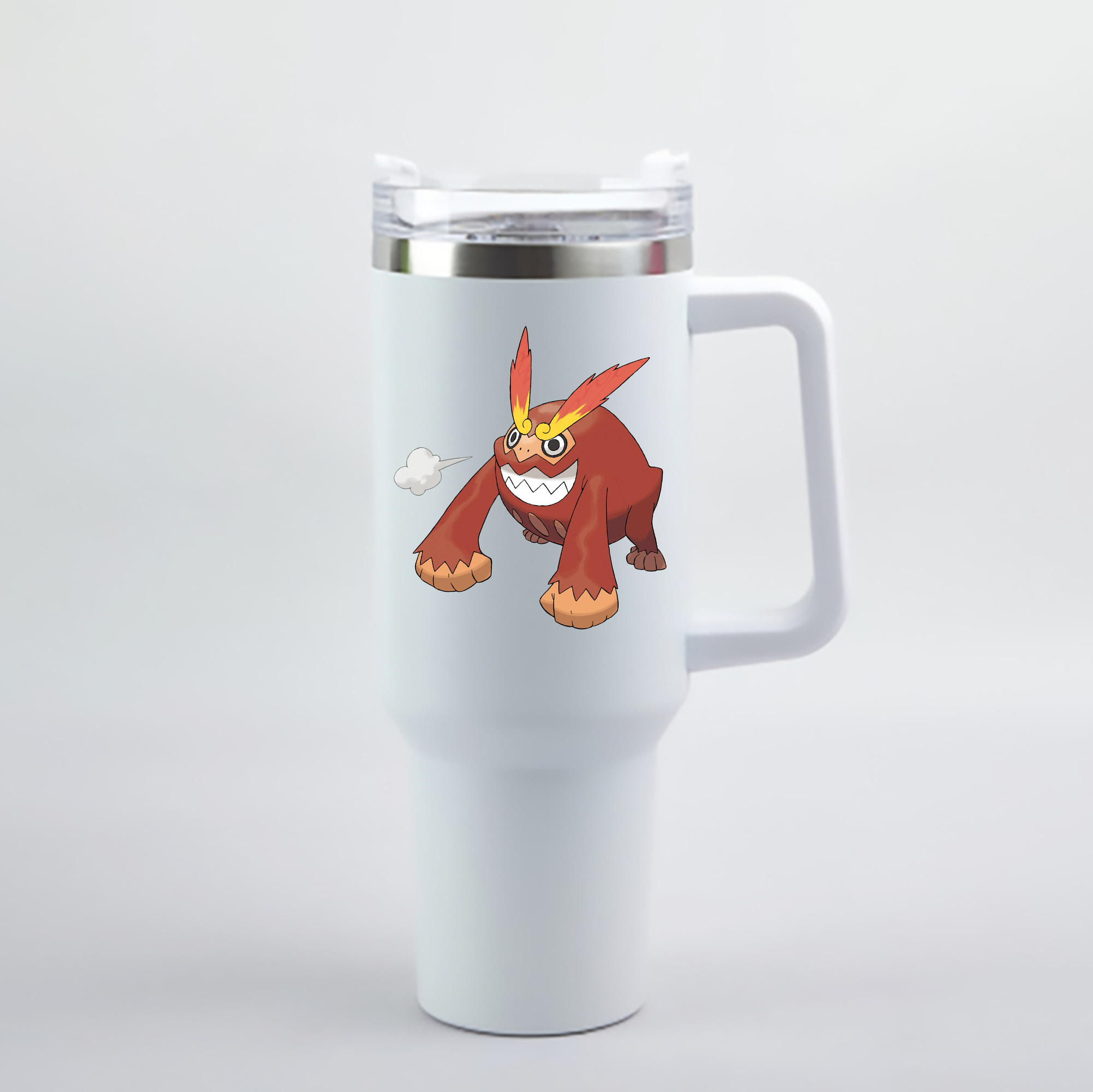 （画像用） ポケットモンスター Pokémon 1200mL車用タンブラー - クリスタルステッカー（プラスチックストロー付き）