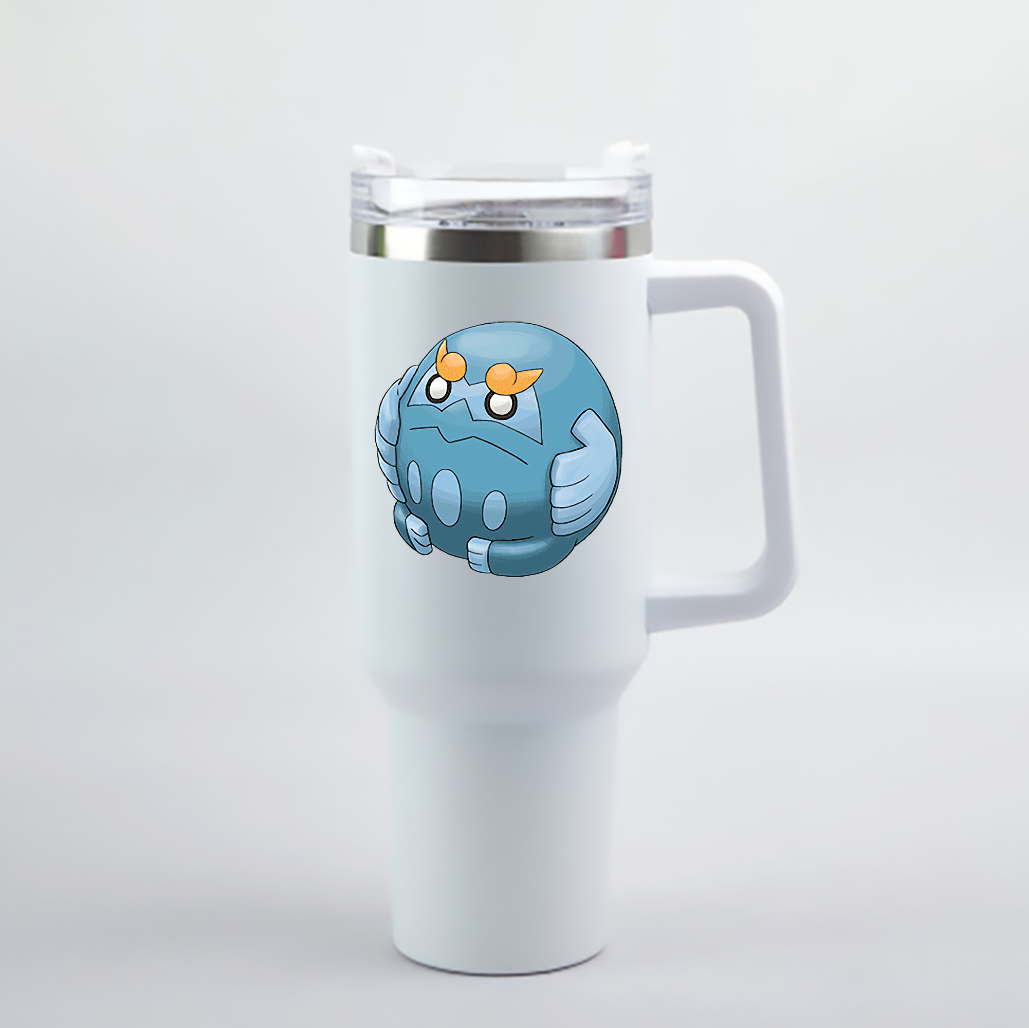 （画像用） ポケットモンスター Pokémon 1200mL車用タンブラー - クリスタルステッカー（プラスチックストロー付き）