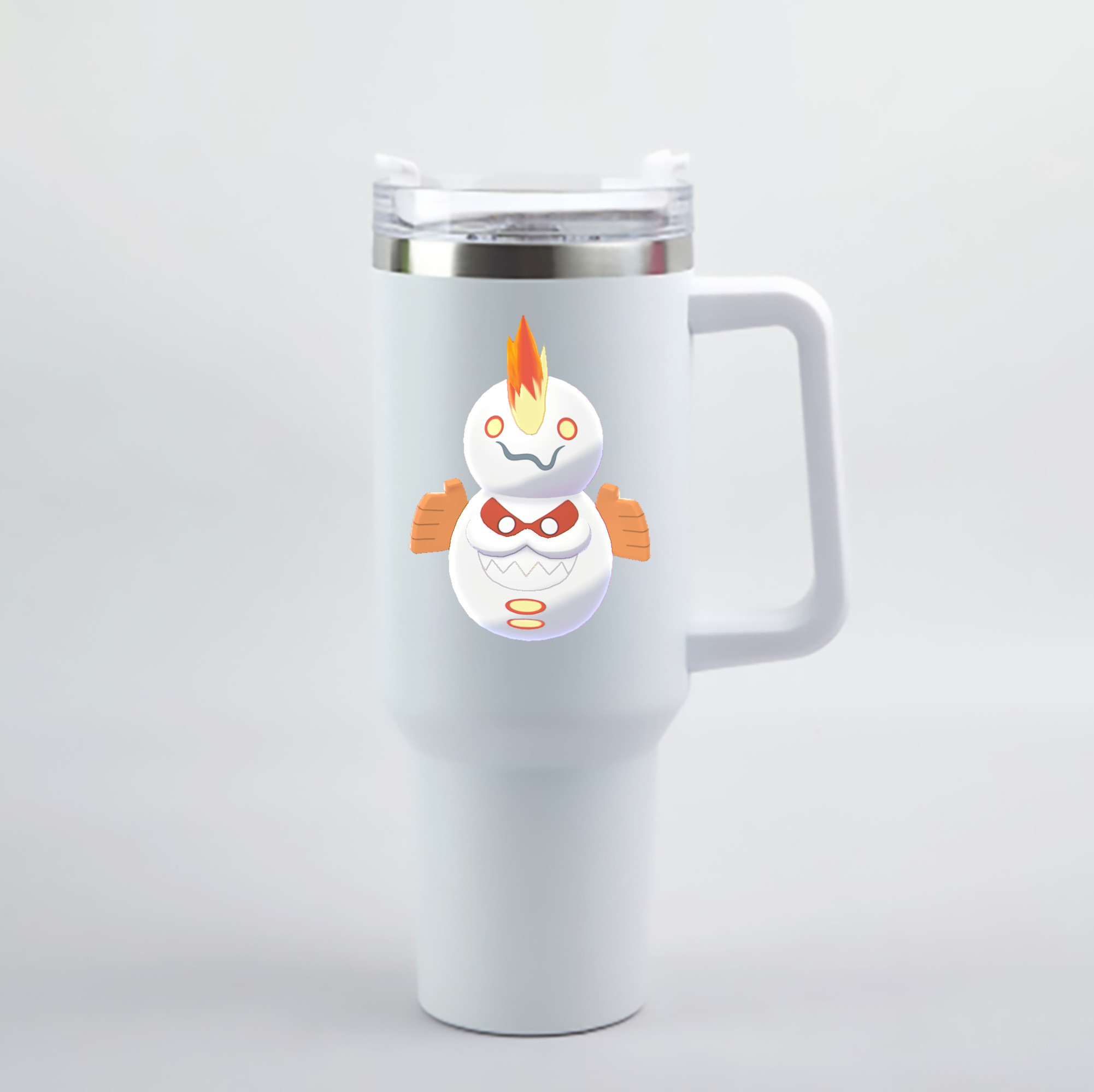 （画像用） ポケットモンスター Pokémon 1200mL車用タンブラー - クリスタルステッカー（プラスチックストロー付き）