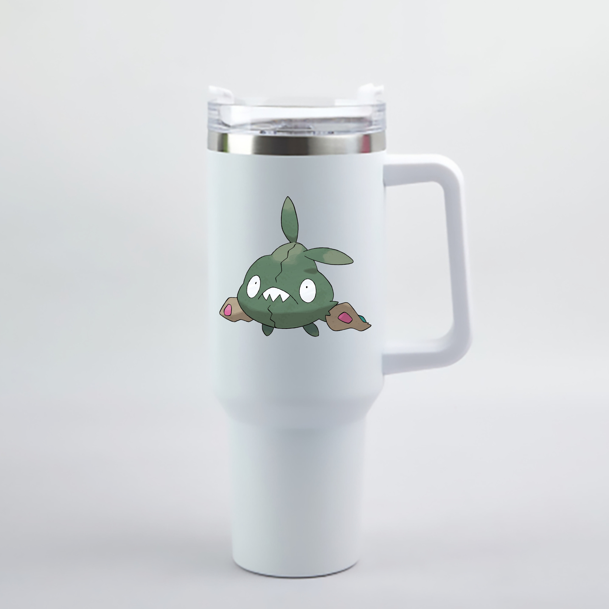 （画像用） ポケットモンスター Pokémon 1200mL車用タンブラー - クリスタルステッカー（プラスチックストロー付き）
