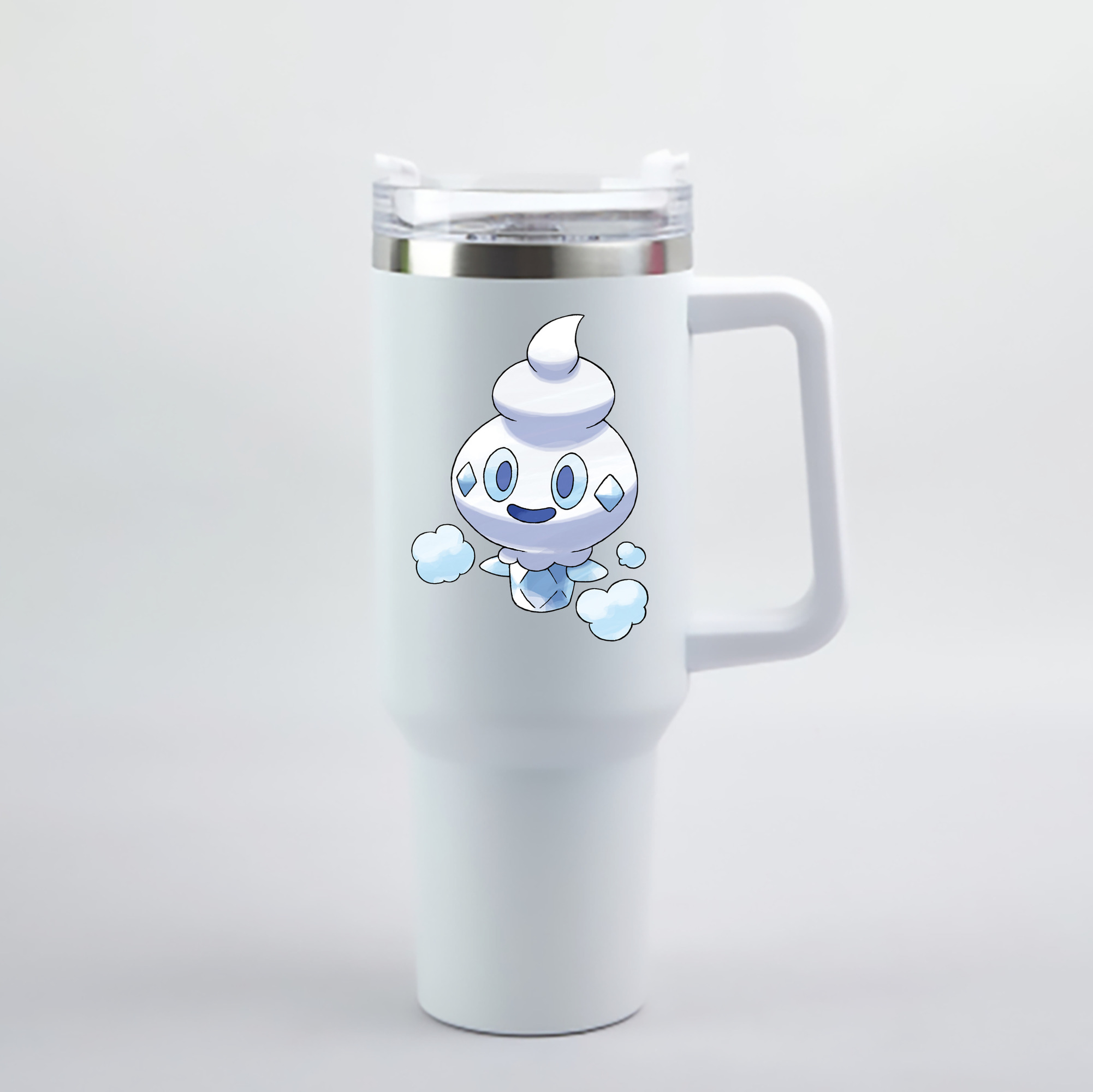 （画像用） ポケットモンスター Pokémon 1200mL車用タンブラー - クリスタルステッカー（プラスチックストロー付き）