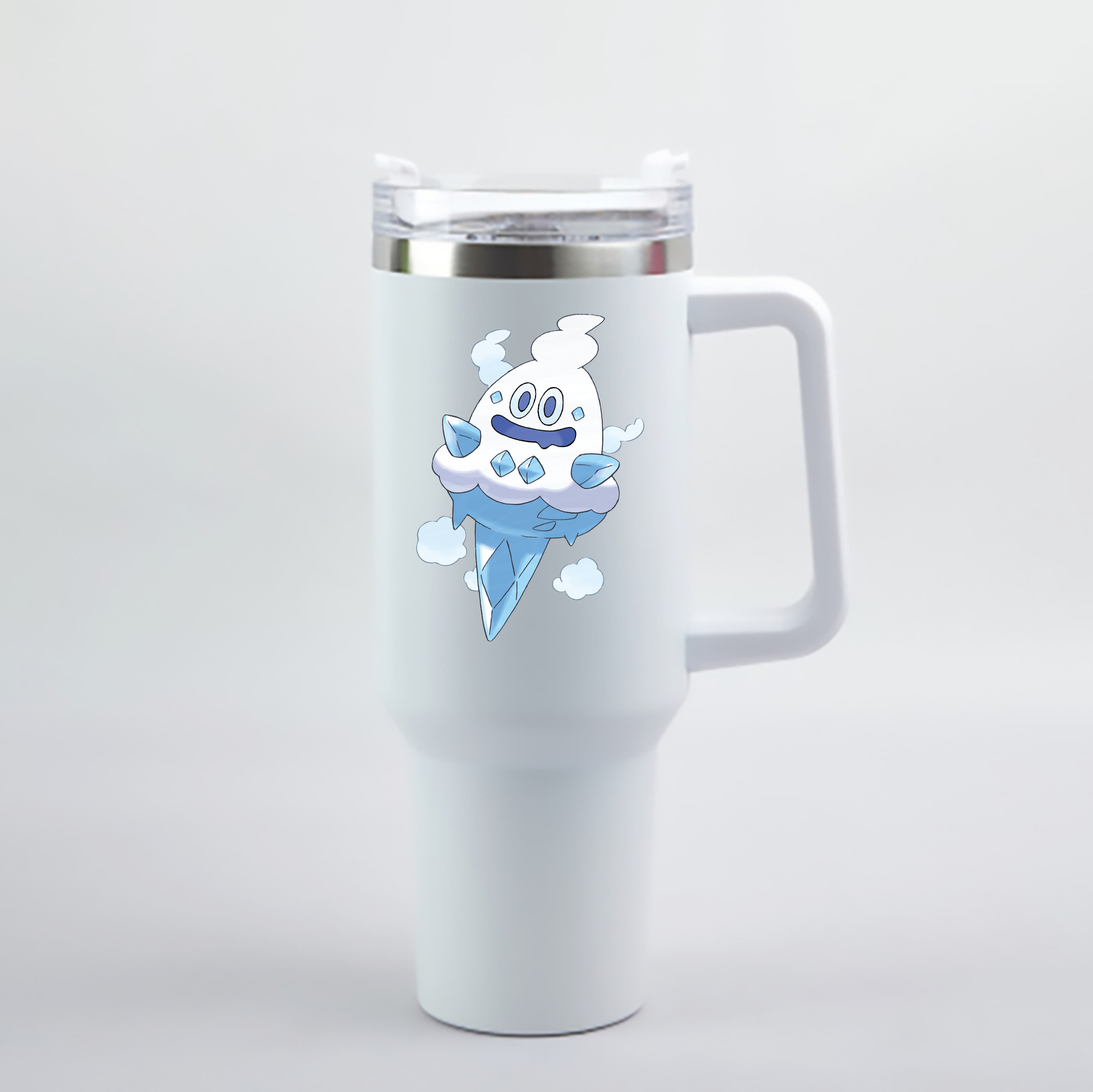 （画像用） ポケットモンスター Pokémon 1200mL車用タンブラー - クリスタルステッカー（プラスチックストロー付き）