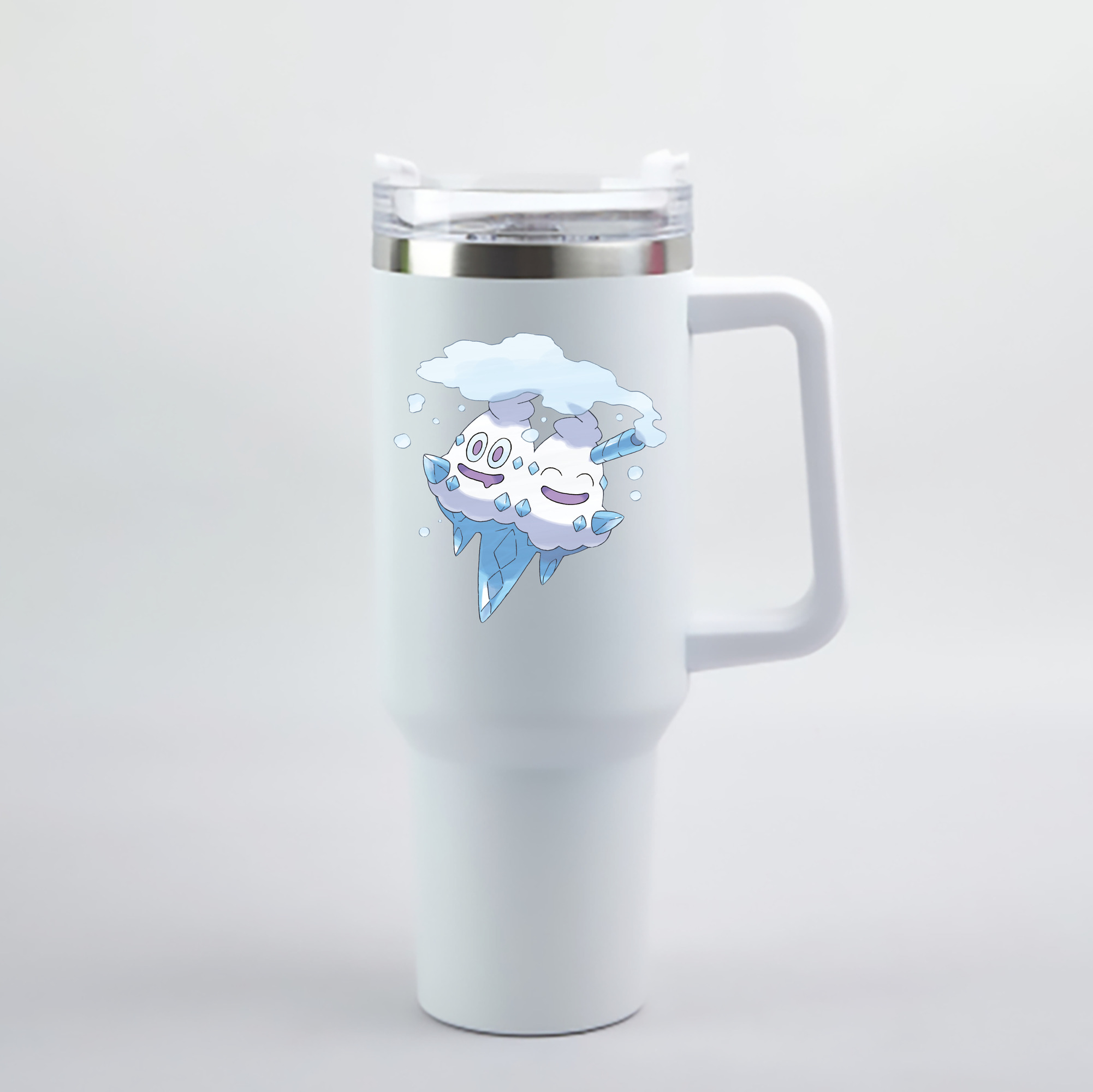（画像用） ポケットモンスター Pokémon 1200mL車用タンブラー - クリスタルステッカー（プラスチックストロー付き）