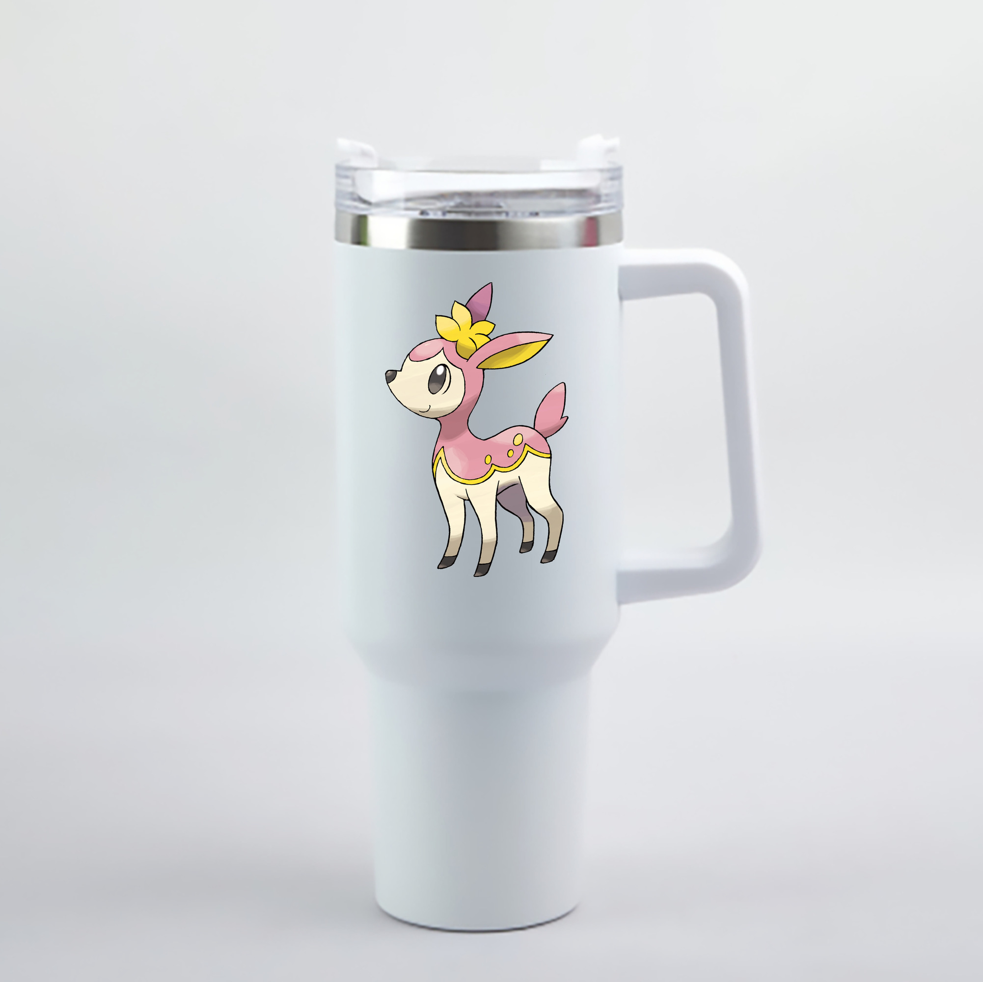 （画像用） ポケットモンスター Pokémon 1200mL車用タンブラー - クリスタルステッカー（プラスチックストロー付き）