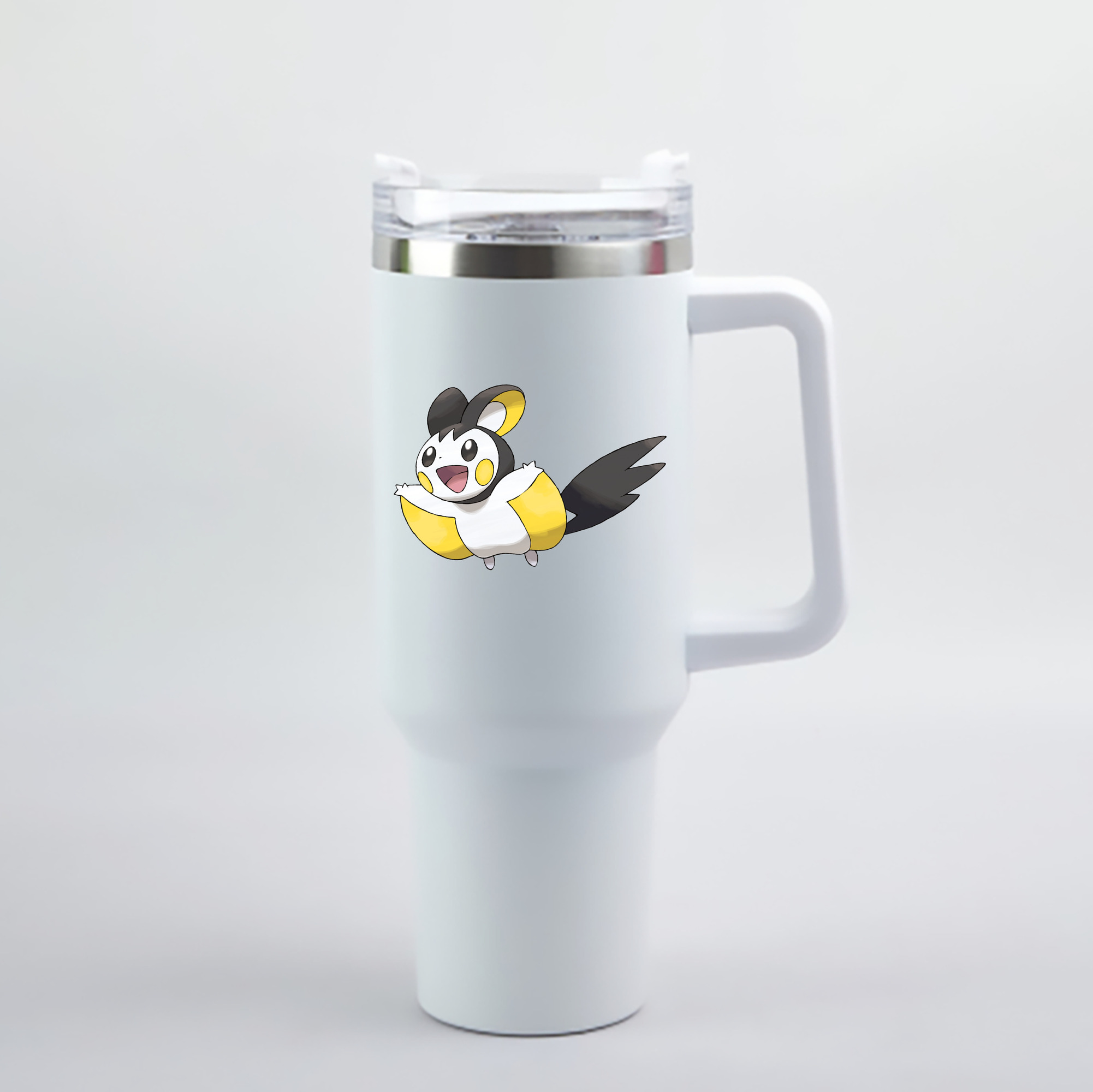 （画像用） ポケットモンスター Pokémon 1200mL車用タンブラー - クリスタルステッカー（プラスチックストロー付き）