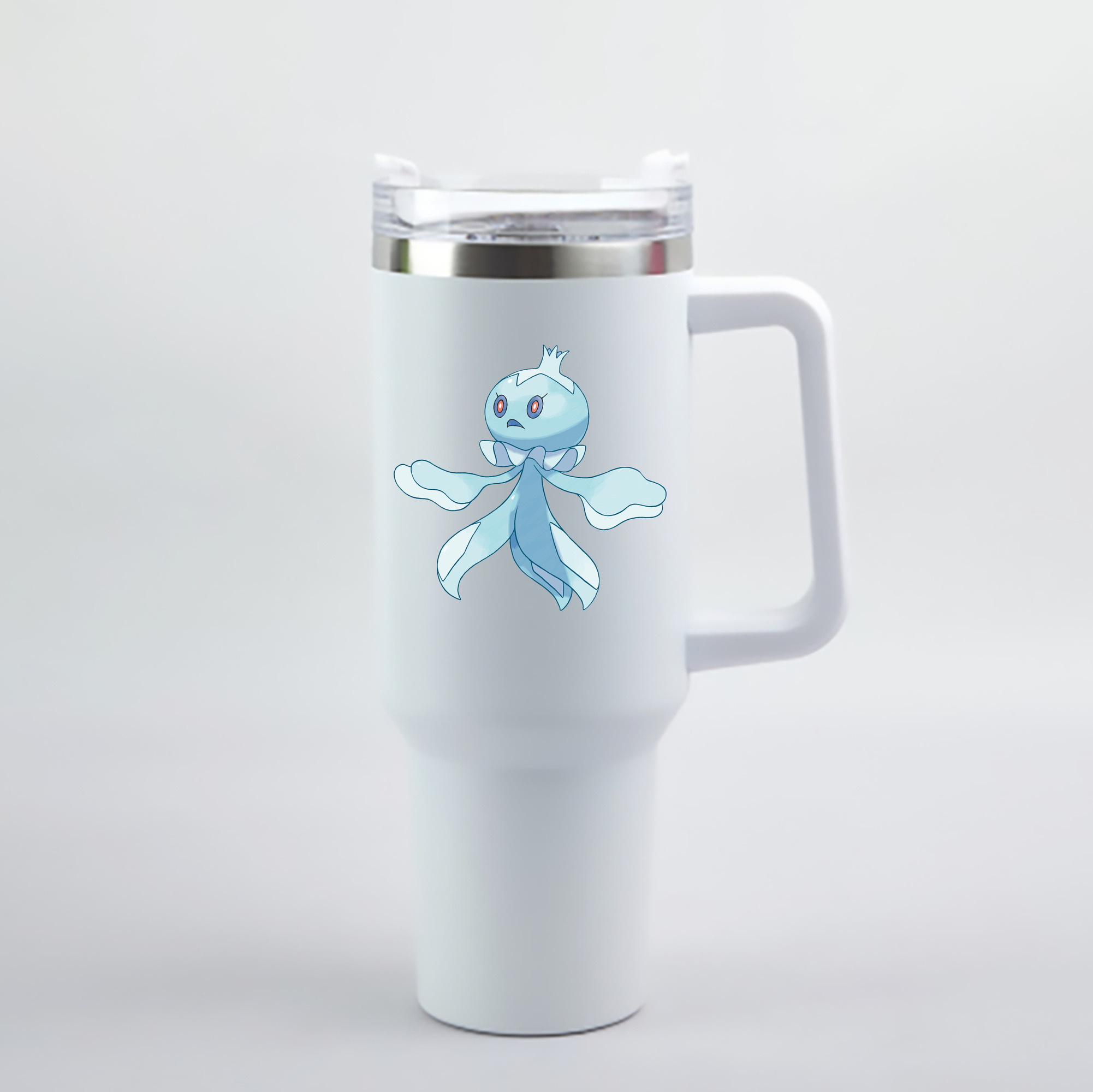 （画像用） ポケットモンスター Pokémon 1200mL車用タンブラー - クリスタルステッカー（プラスチックストロー付き）