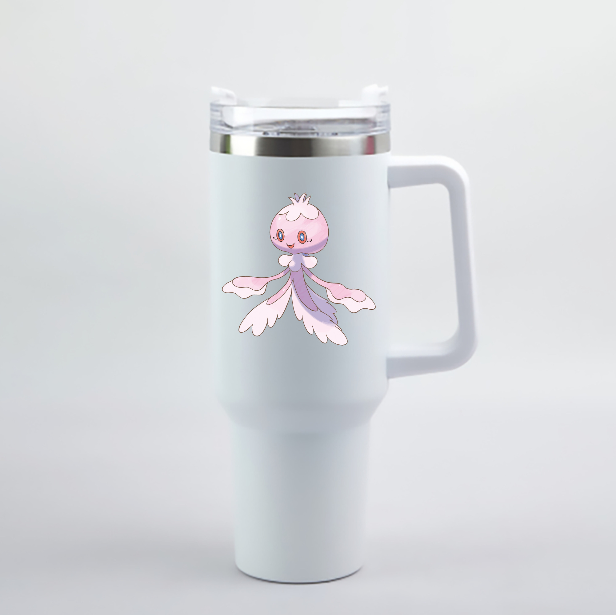 （画像用） ポケットモンスター Pokémon 1200mL車用タンブラー - クリスタルステッカー（プラスチックストロー付き）