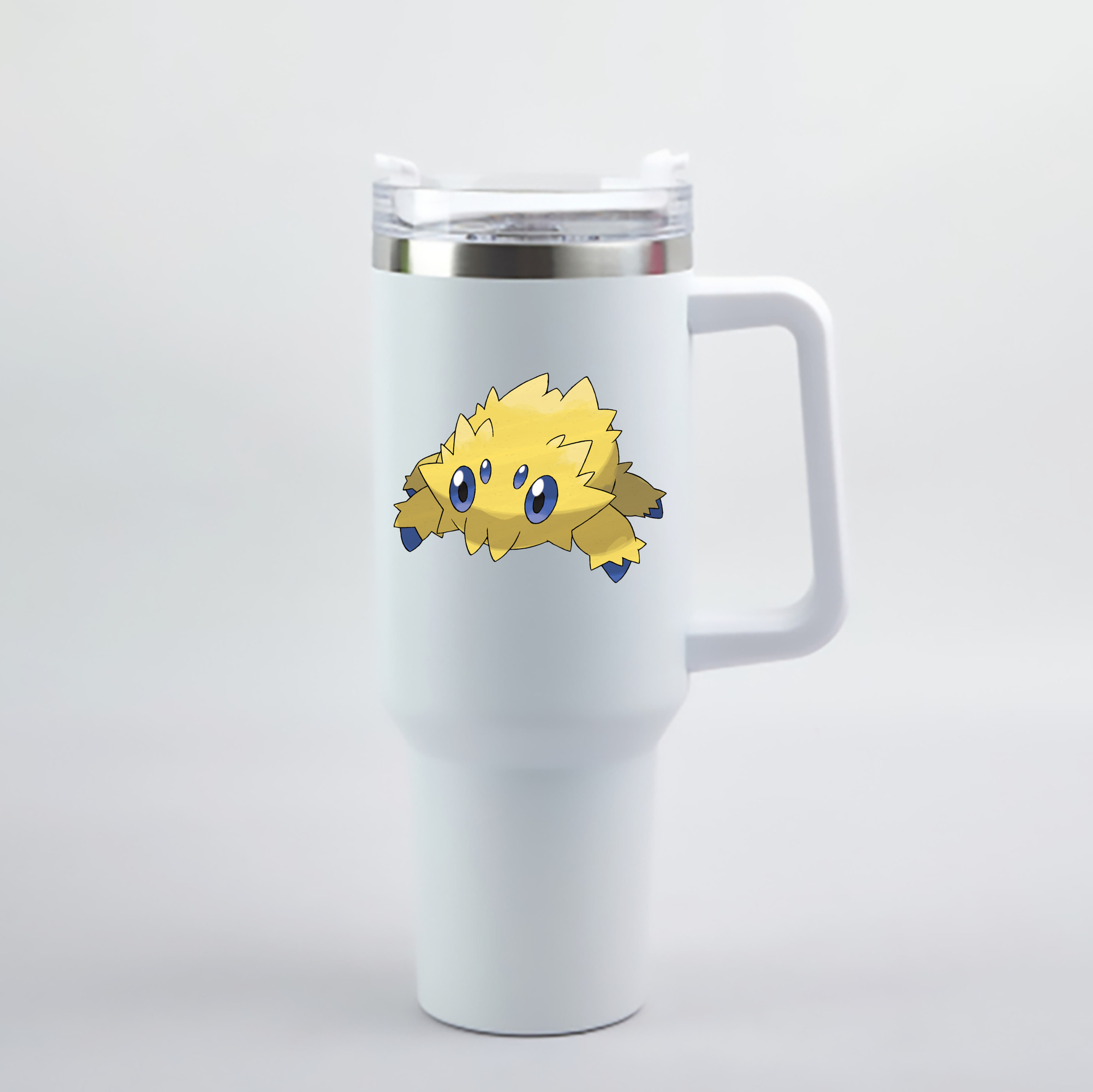 （画像用） ポケットモンスター Pokémon 1200mL車用タンブラー - クリスタルステッカー（プラスチックストロー付き）