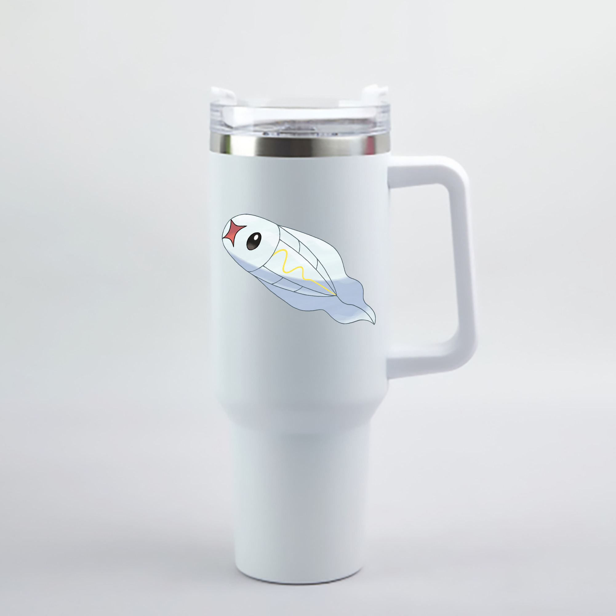 （画像用） ポケットモンスター Pokémon 1200mL車用タンブラー - クリスタルステッカー（プラスチックストロー付き）