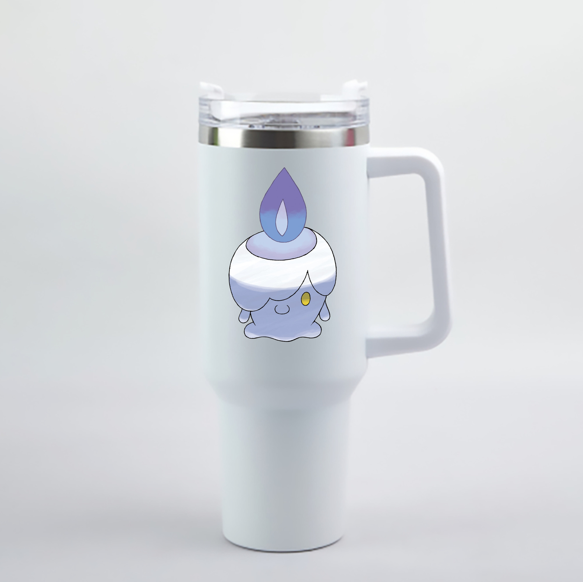（画像用） ポケットモンスター Pokémon 1200mL車用タンブラー - クリスタルステッカー（プラスチックストロー付き）