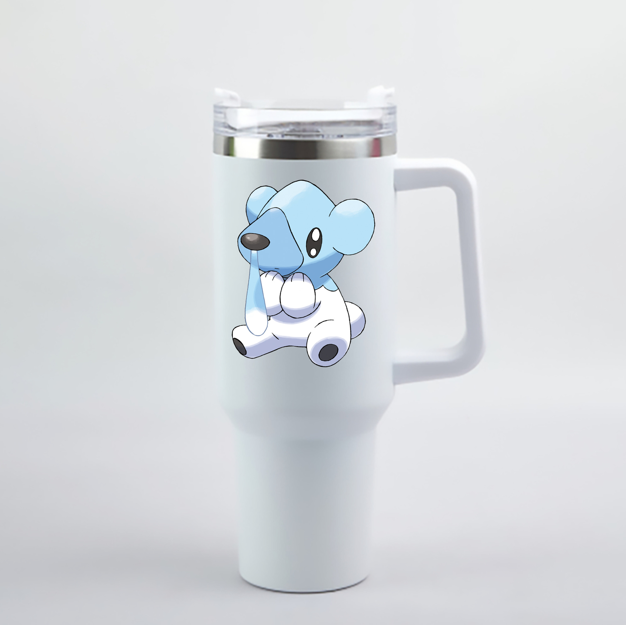 （画像用） ポケットモンスター Pokémon 1200mL車用タンブラー - クリスタルステッカー（プラスチックストロー付き）