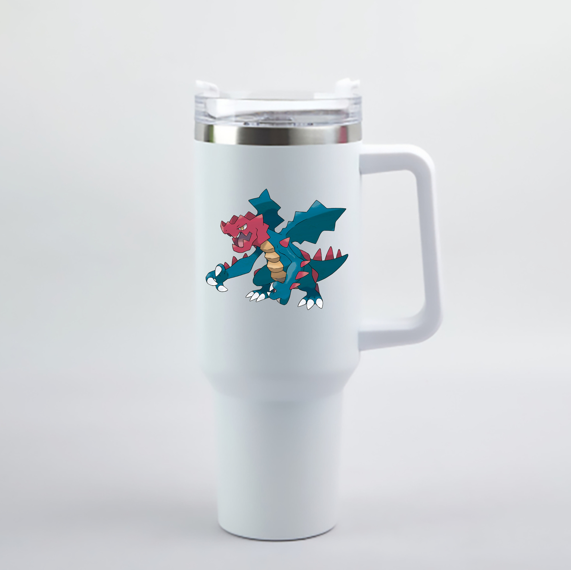 （画像用） ポケットモンスター Pokémon 1200mL車用タンブラー - クリスタルステッカー（プラスチックストロー付き）